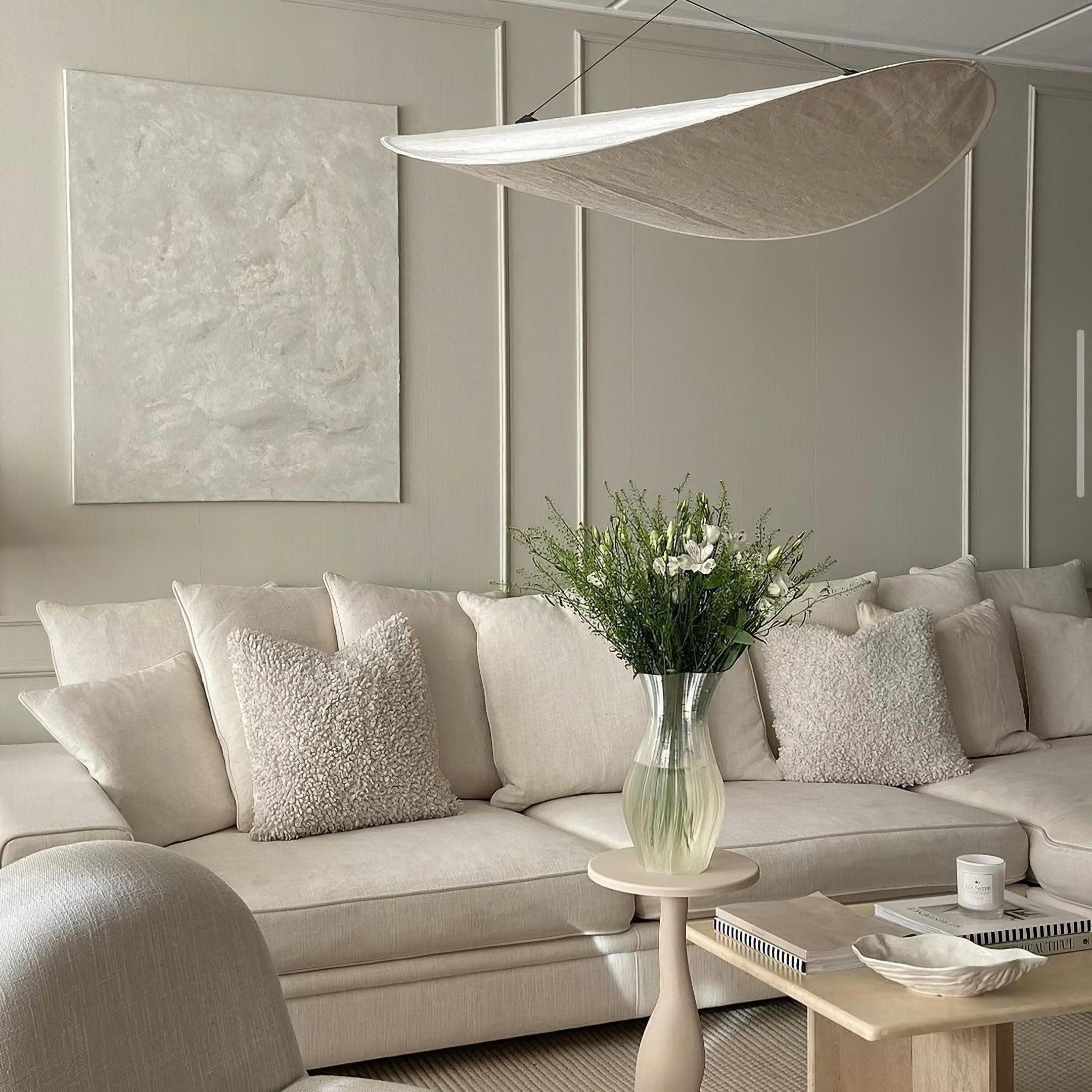 Pendant Light Dupont Paper 23.6 in Adjustable Indoor Ceiling Lamp Modern Dining Room Kitchen Lighting | Thomler