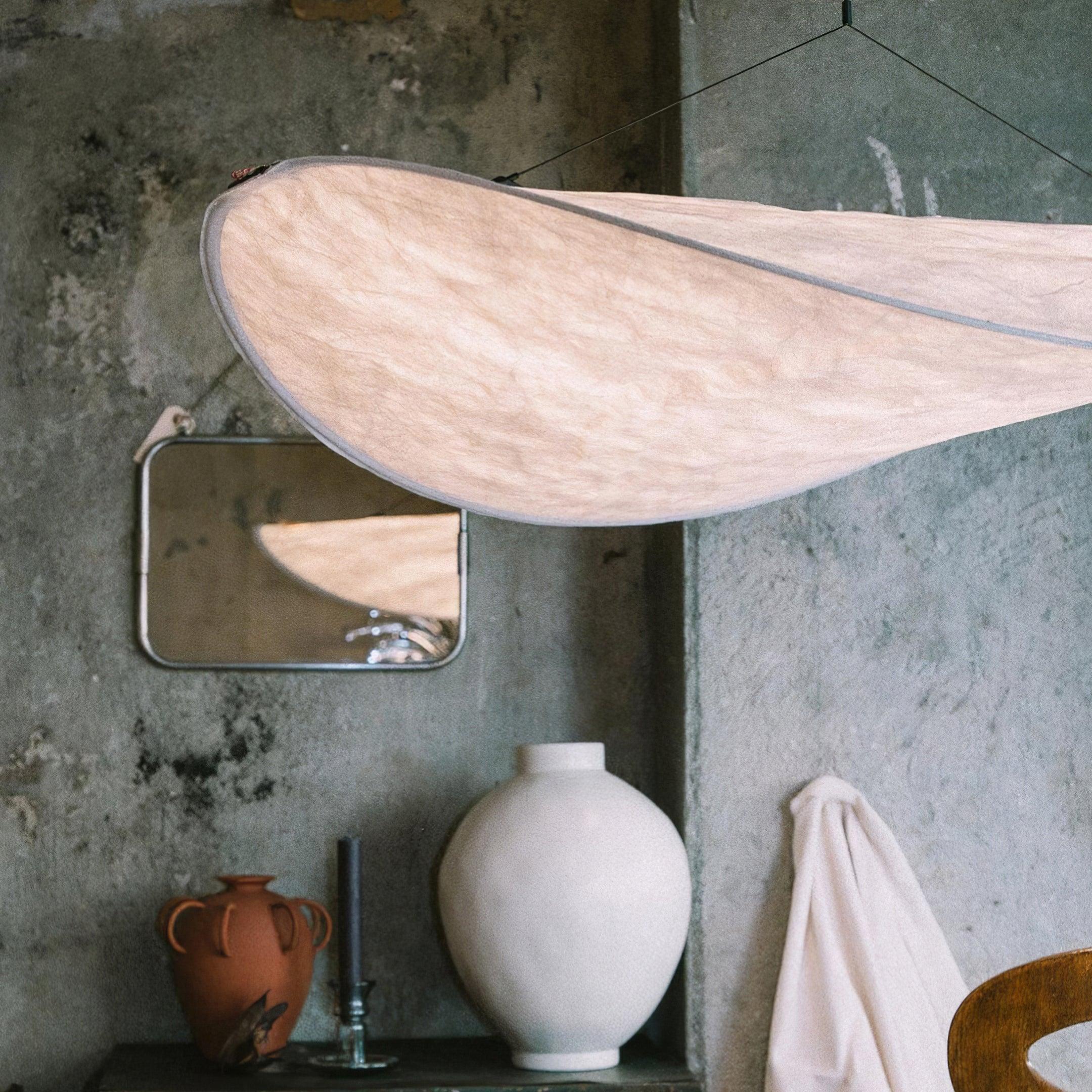 Pendant Light Dupont Paper 23.6 in Adjustable Indoor Ceiling Lamp Modern Dining Room Kitchen Lighting | Thomler