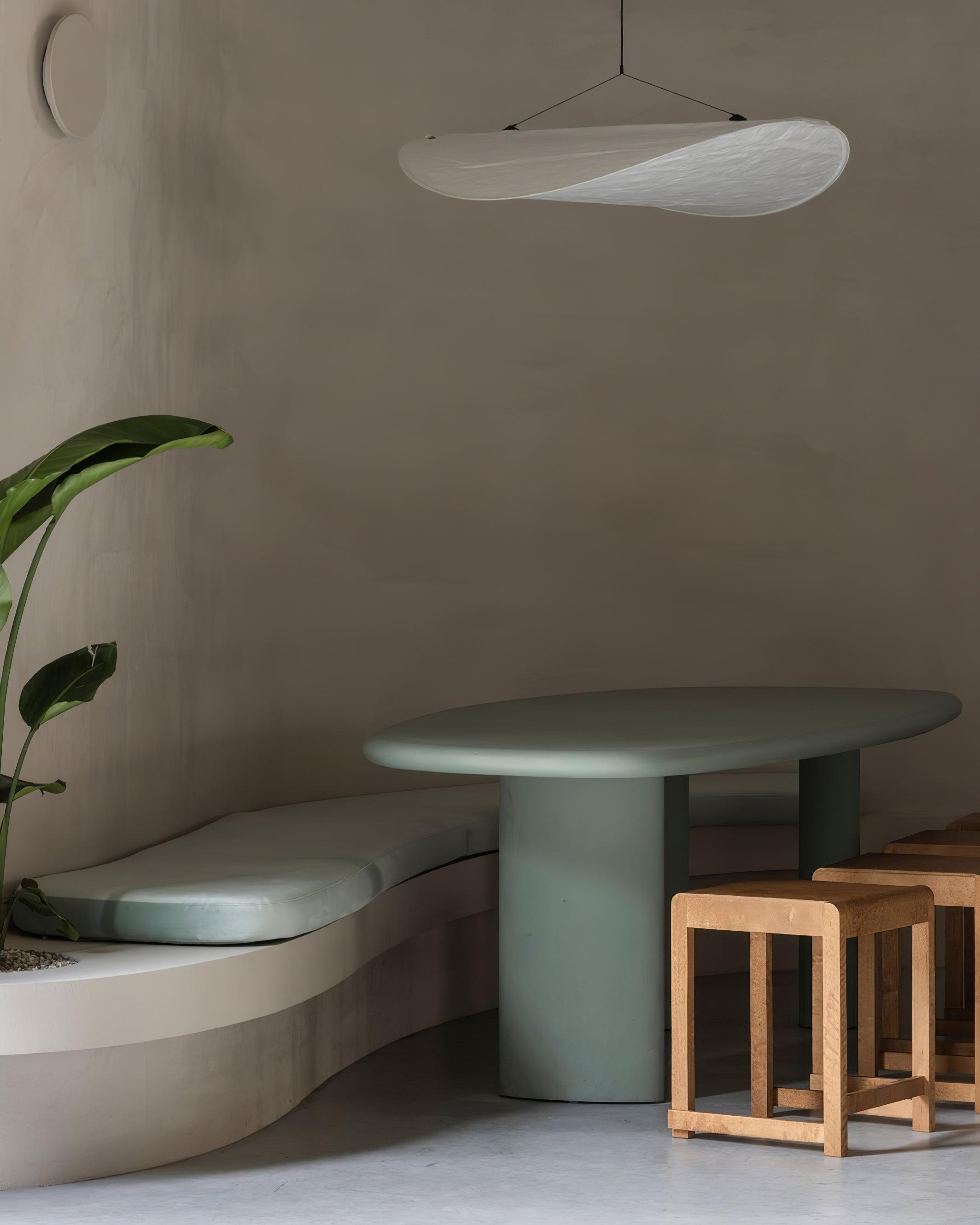Pendant Light Dupont Paper 23.6 in Adjustable Indoor Ceiling Lamp Modern Dining Room Kitchen Lighting | Thomler