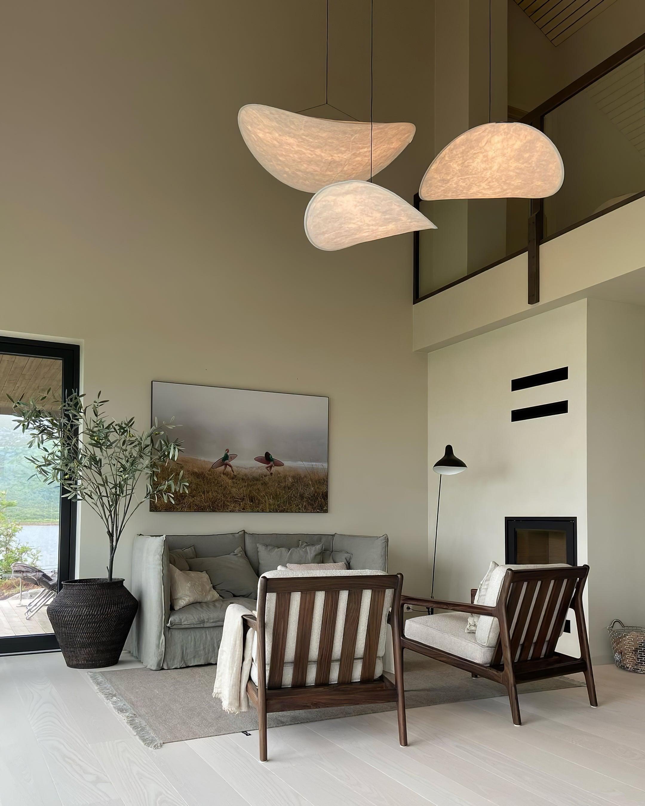 Pendant Light Dupont Paper 23.6 in Adjustable Indoor Ceiling Lamp Modern Dining Room Kitchen Lighting | Thomler