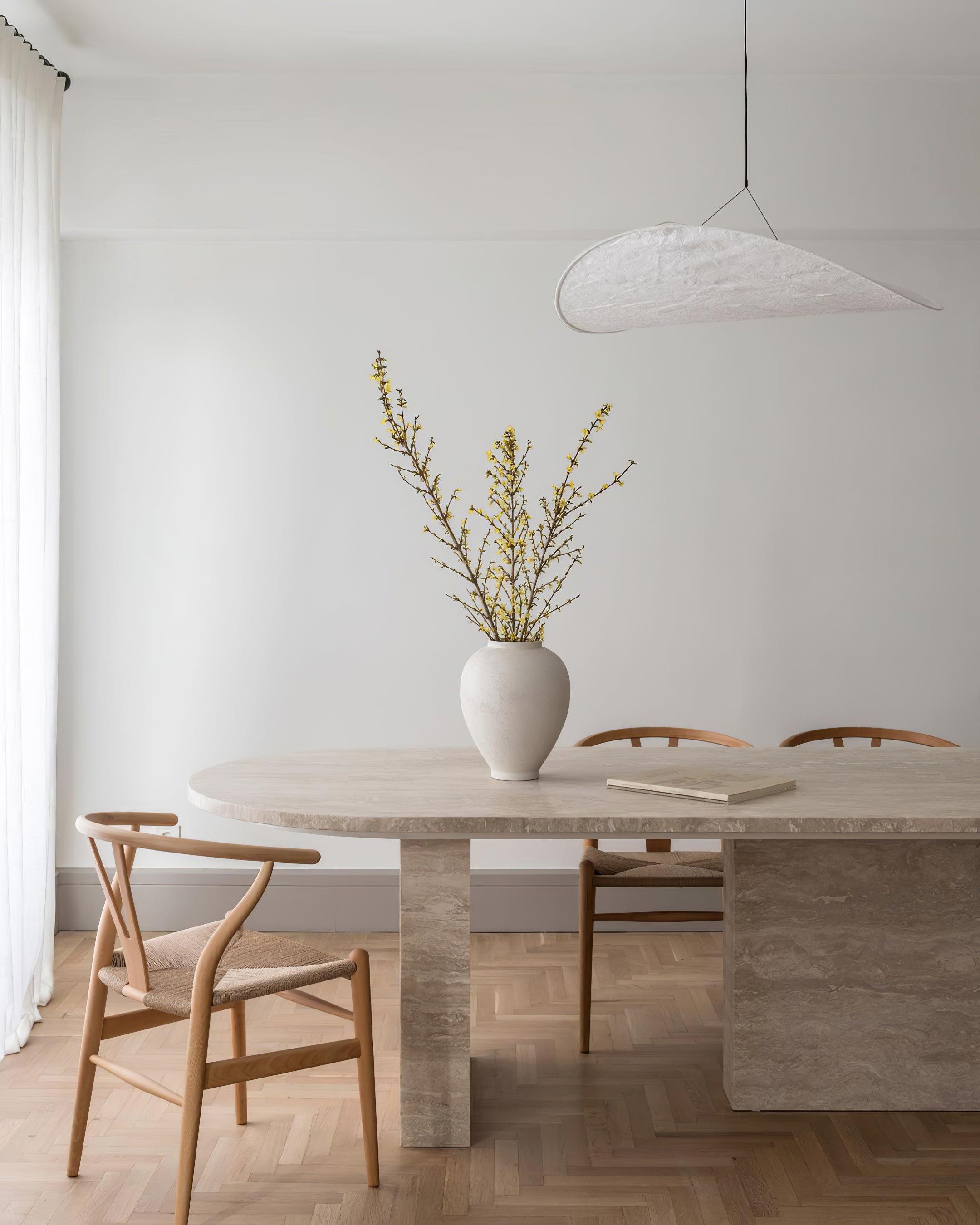 Pendant Light Dupont Paper 23.6 in Adjustable Indoor Ceiling Lamp Modern Dining Room Kitchen Lighting | Thomler