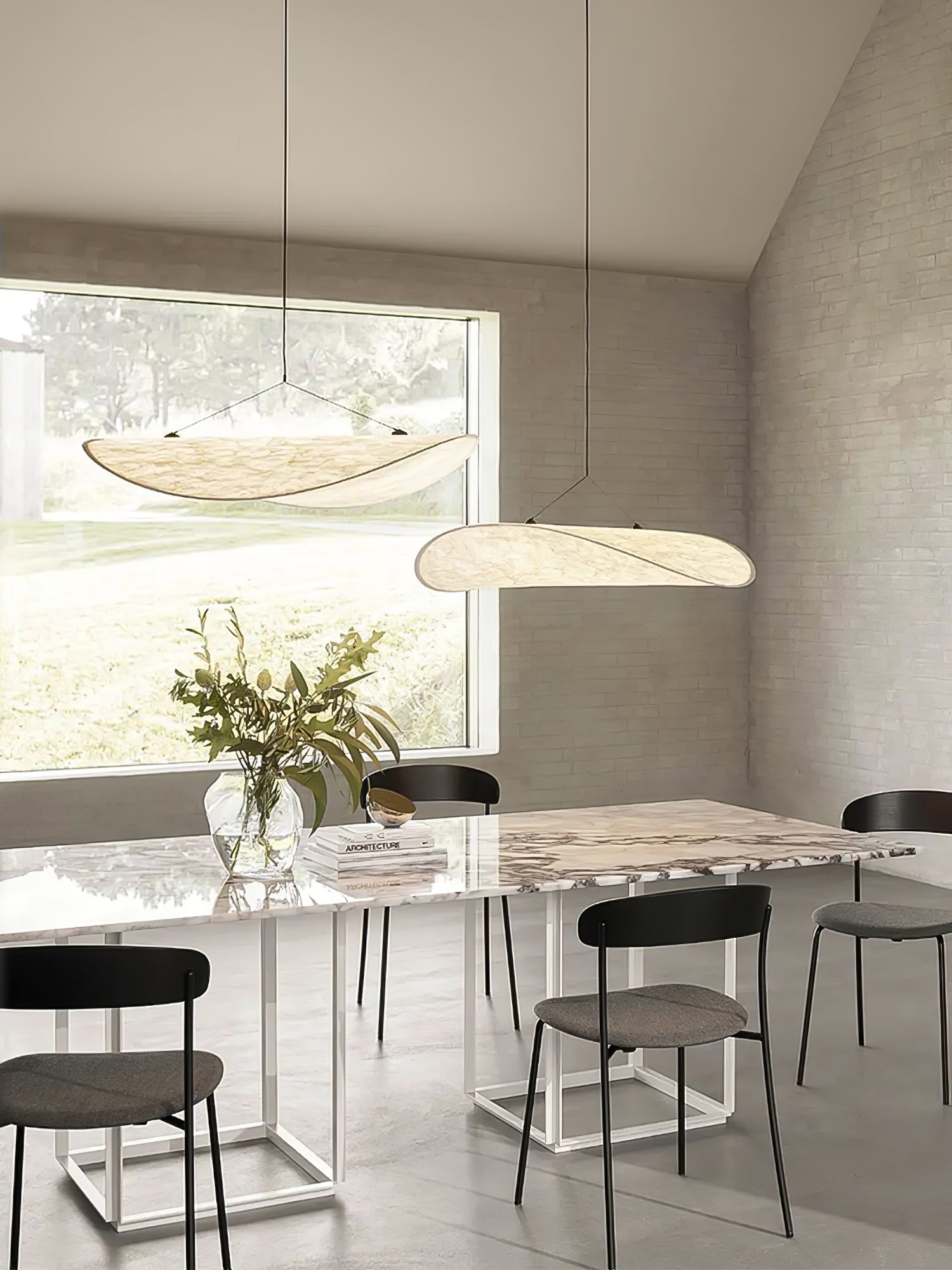 Pendant Light Dupont Paper 23.6 in Ceiling Adjustable Modern Indoor Dining Room Kitchen Lamp | Thomler