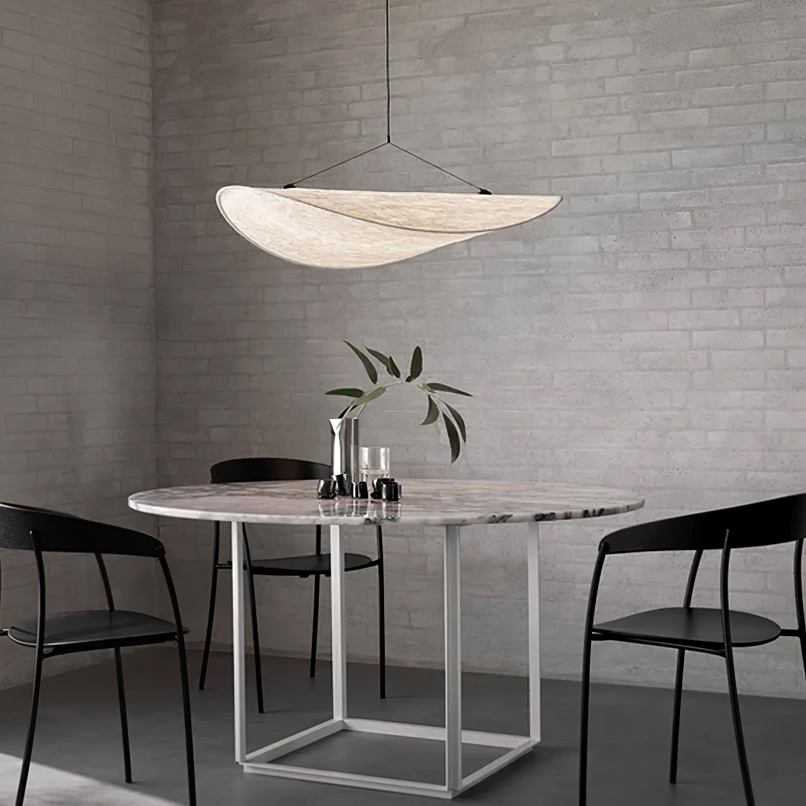Pendant Light Dupont Paper 23.6 in Ceiling Adjustable Modern Indoor Dining Room Kitchen Lamp | Thomler
