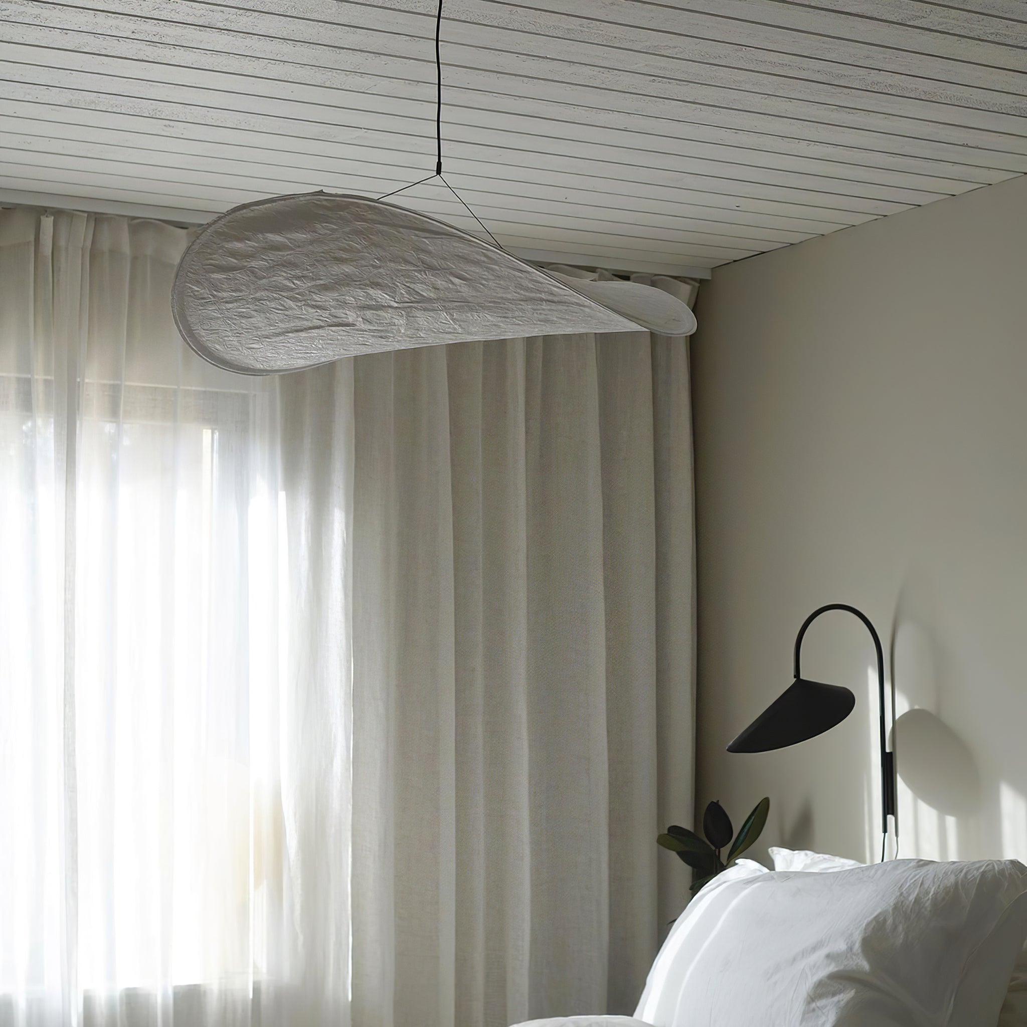 Tense Cloud Pendant Light 31.4 in LED White Ceiling Living Room Dining Modern Hanging Lamp Soft Diffuser Adjustable | Thomler