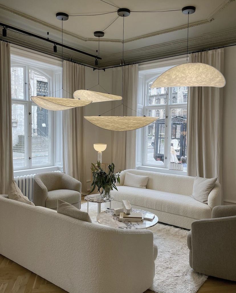 Pendant Light Dupont Paper 23.6 in Ceiling Adjustable Modern Indoor Dining Room Kitchen Lamp | Thomler