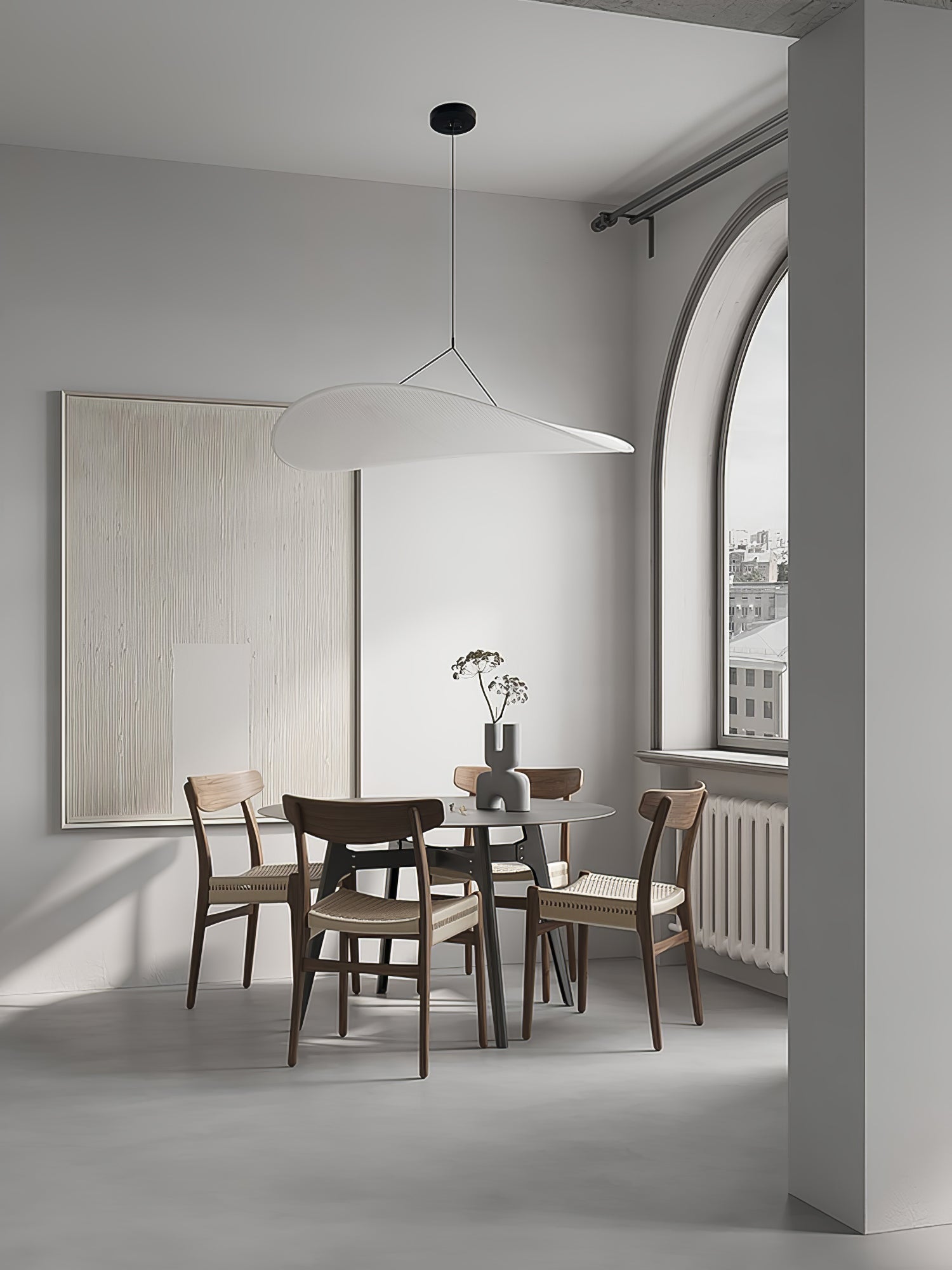 Tense Cloud Pendant Light 31.4 in LED White Ceiling Living Room Dining Modern Hanging Lamp Soft Diffuser Adjustable | Thomler