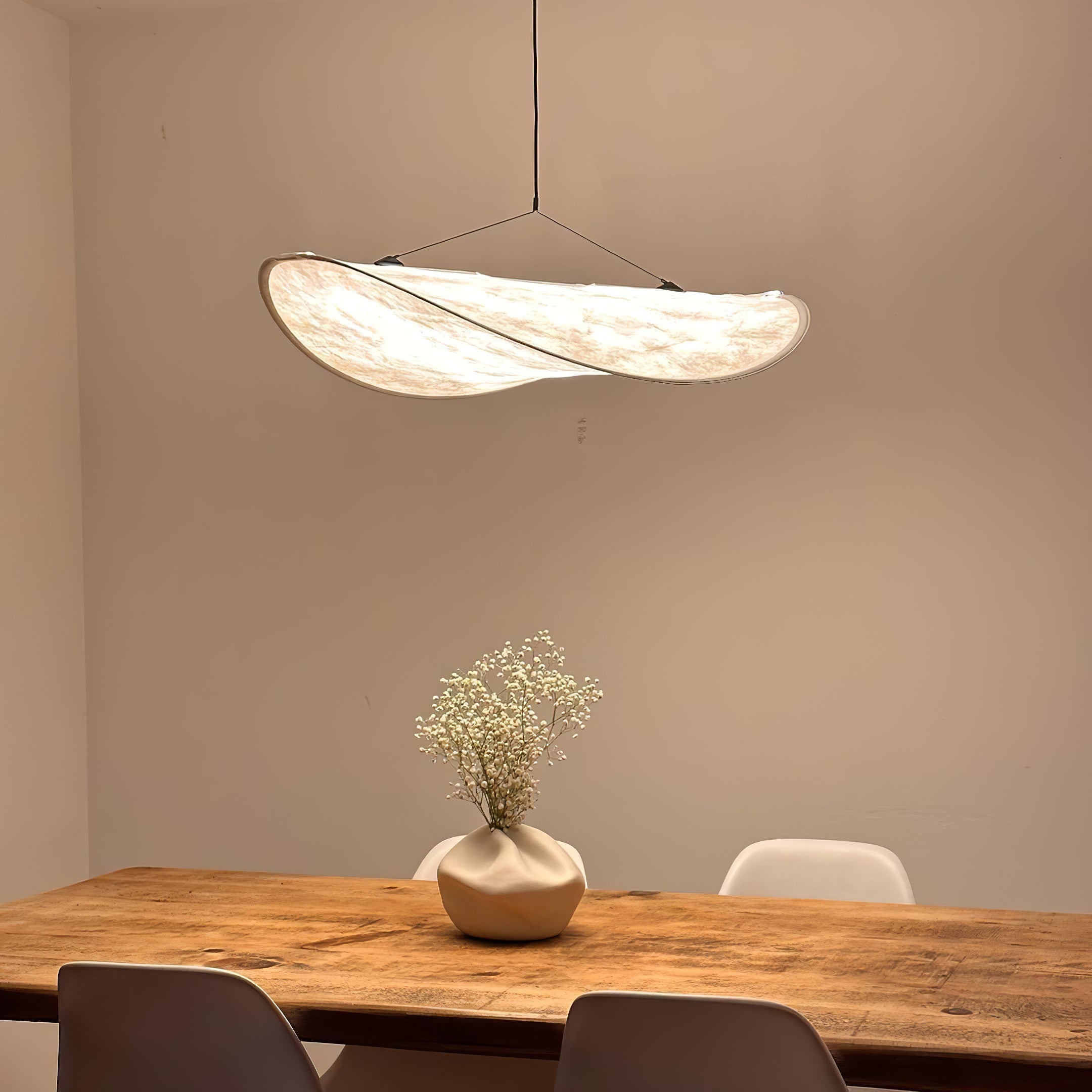Pendant Light Dupont Paper 23.6 in Ceiling Adjustable Modern Indoor Dining Room Kitchen Lamp | Thomler