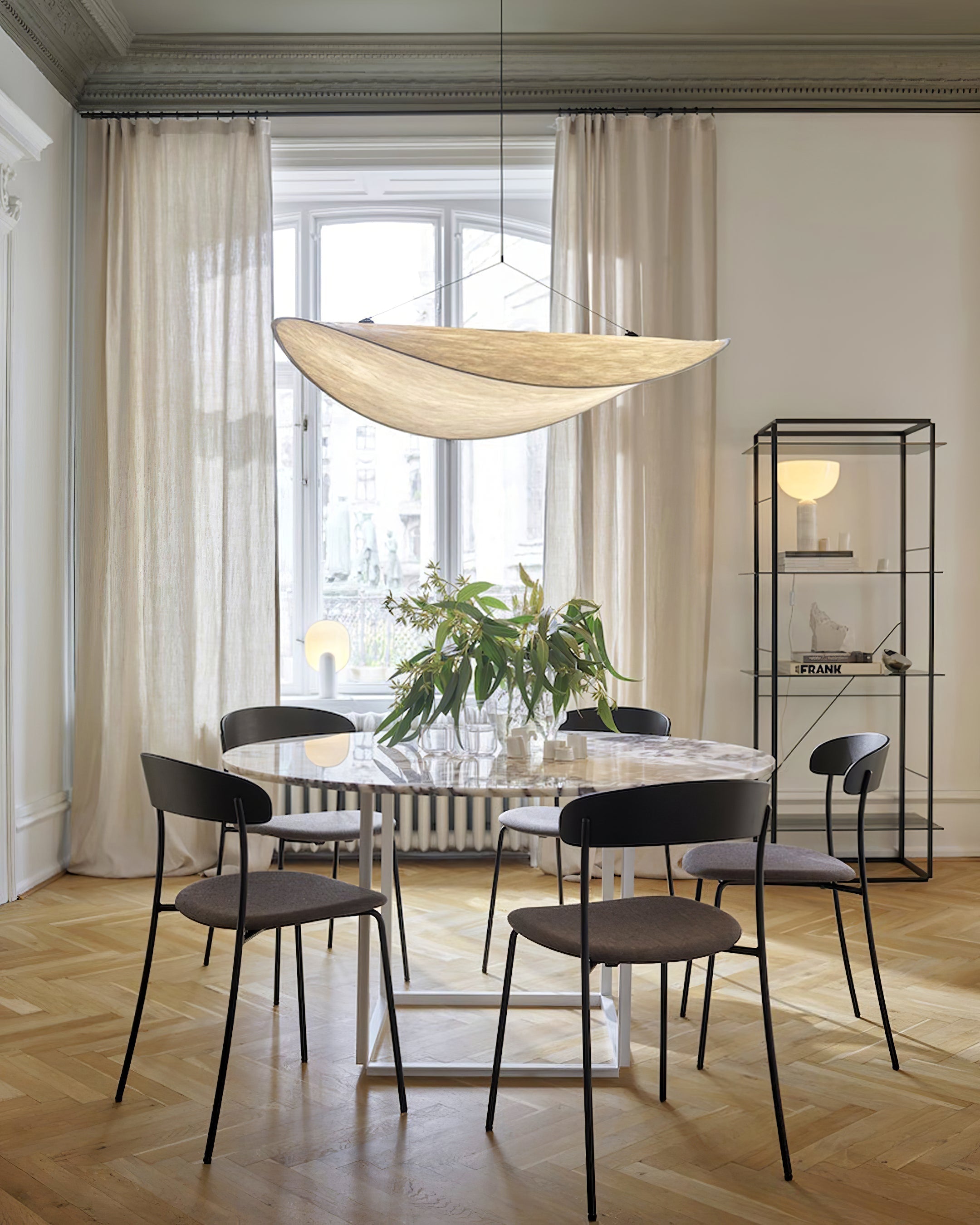 Pendant Light Dupont Paper 23.6 in Ceiling Adjustable Modern Indoor Dining Room Kitchen Lamp | Thomler