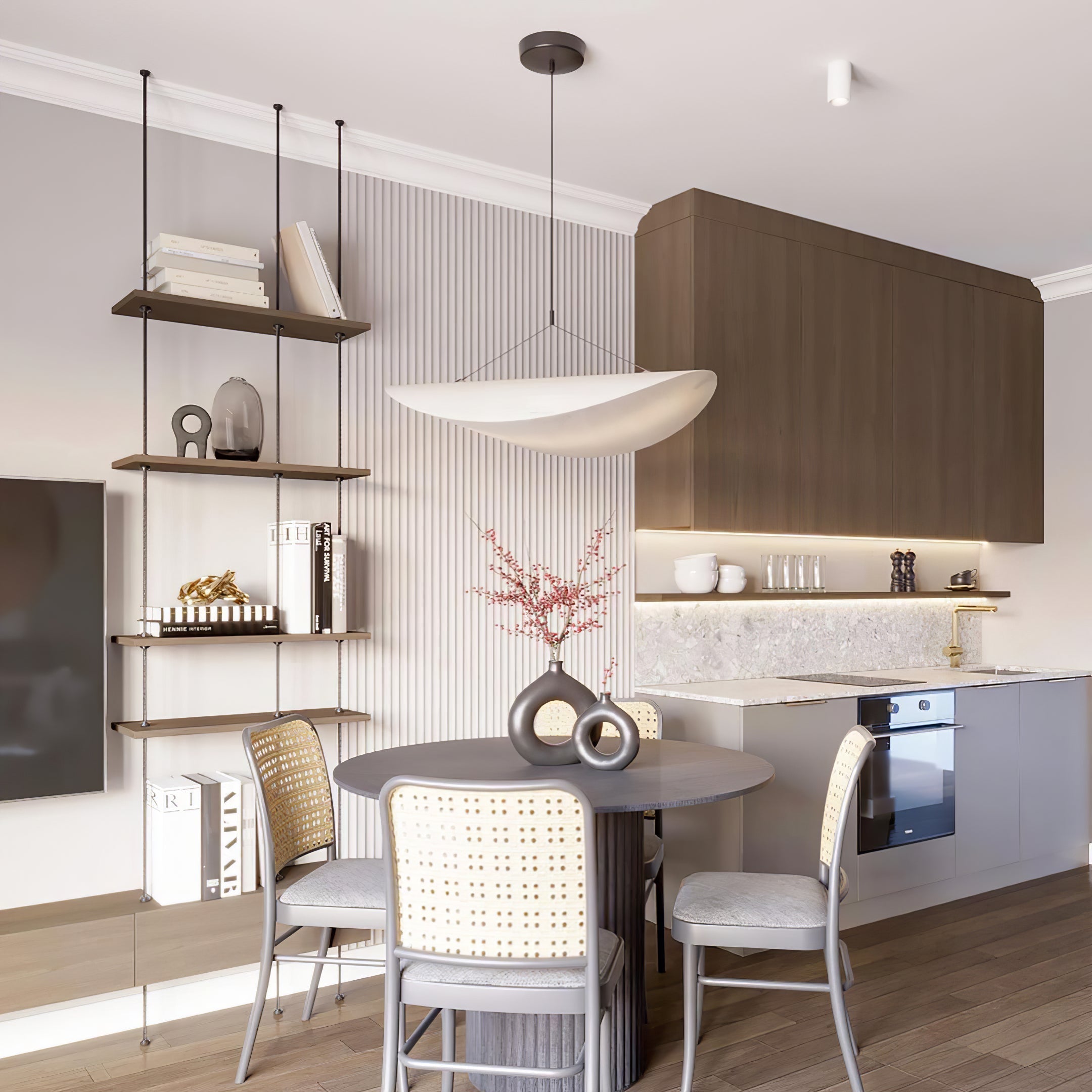 Pendant Light Dupont Paper 23.6 in Ceiling Adjustable Modern Indoor Dining Room Kitchen Lamp | Thomler