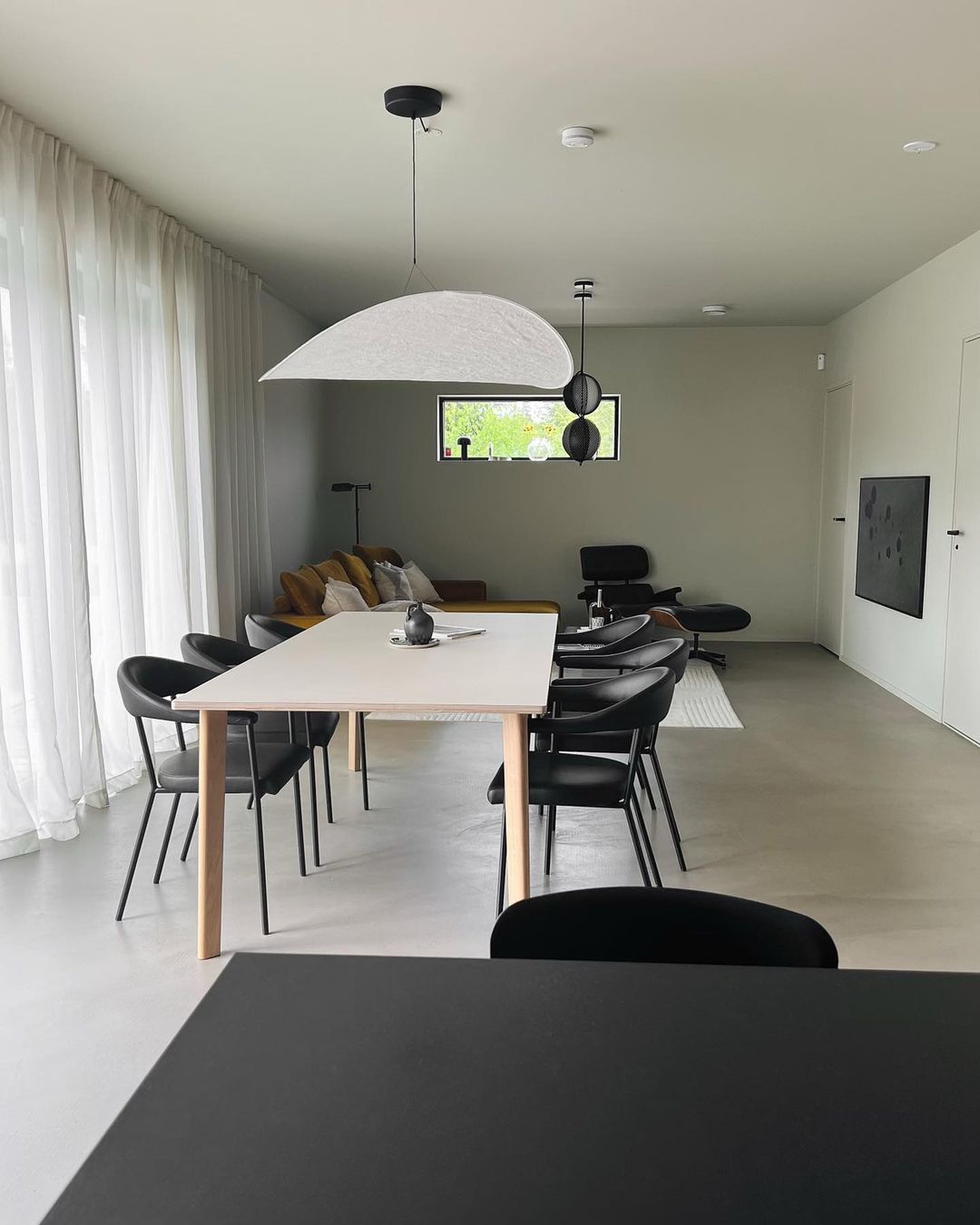 Tense Cloud Pendant Light 31.4 in LED White Ceiling Living Room Dining Modern Hanging Lamp Soft Diffuser Adjustable | Thomler