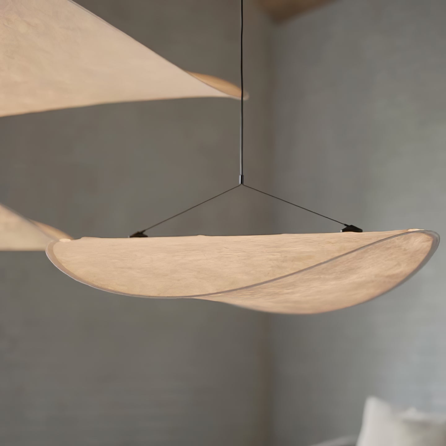 Pendant Light Dupont Paper 23.6 in Ceiling Adjustable Modern Indoor Dining Room Kitchen Lamp | Thomler