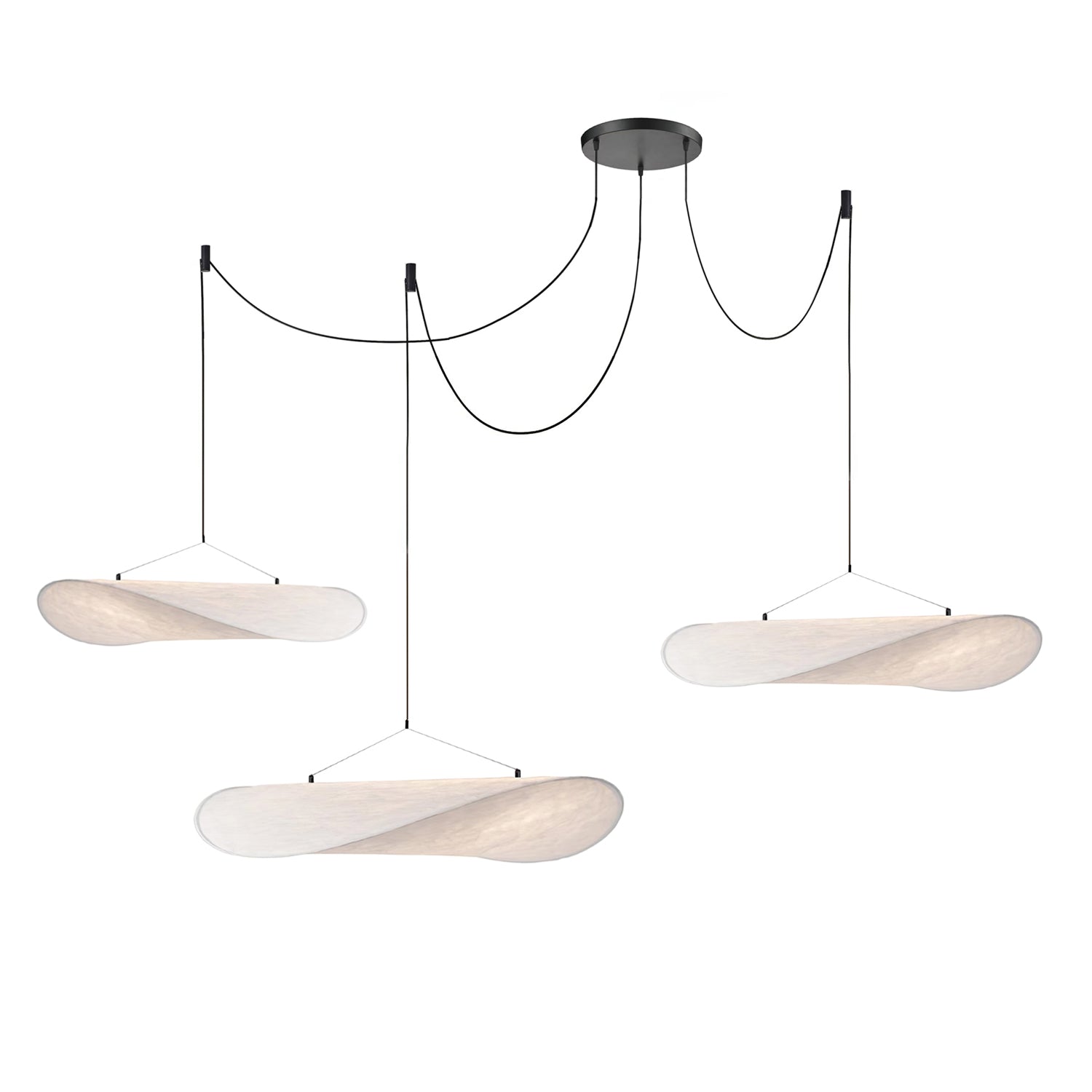 Tense Cloud Pendant Light 31.4 in LED White Ceiling Living Room Dining Modern Hanging Lamp Soft Diffuser Adjustable | Thomler