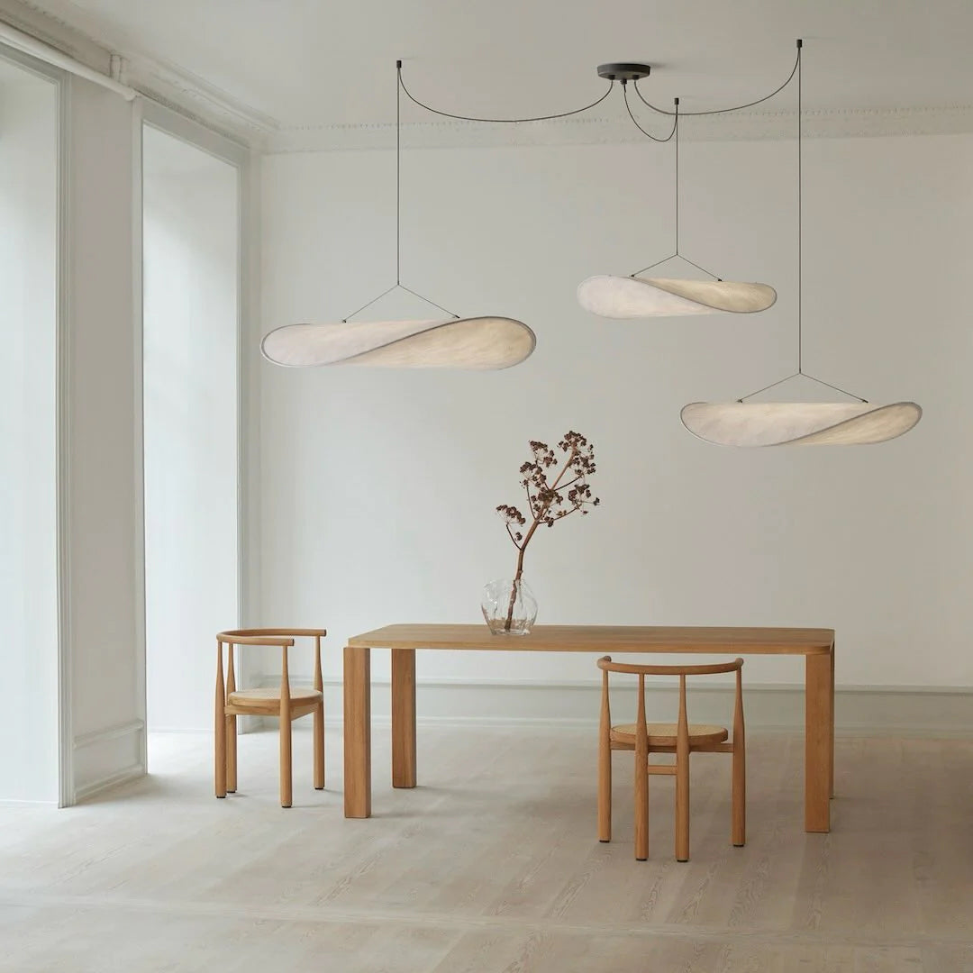 Tense Cloud Pendant Light 31.4 in LED White Ceiling Living Room Dining Modern Hanging Lamp Soft Diffuser Adjustable | Thomler