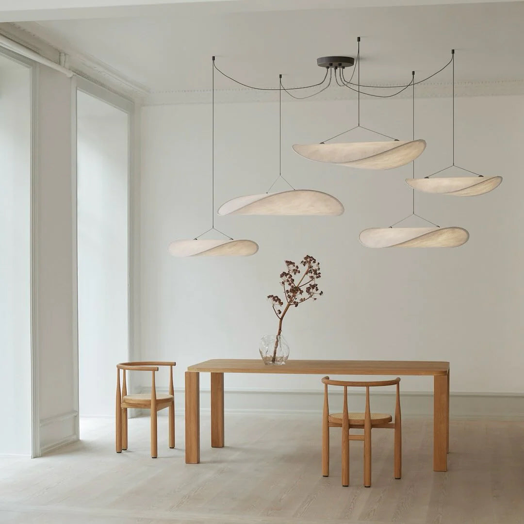 Pendant Light Dupont Paper 23.6 in Ceiling Adjustable Modern Indoor Dining Room Kitchen Lamp | Thomler