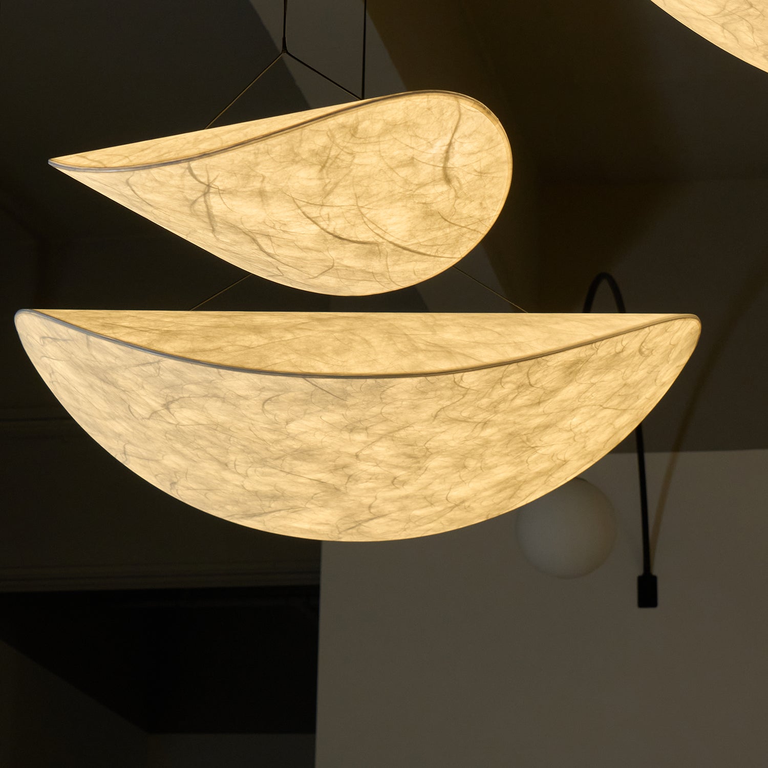 Pendant Light Dupont Paper 23.6 in Adjustable Indoor Ceiling Lamp Modern Dining Room Kitchen Lighting | Thomler