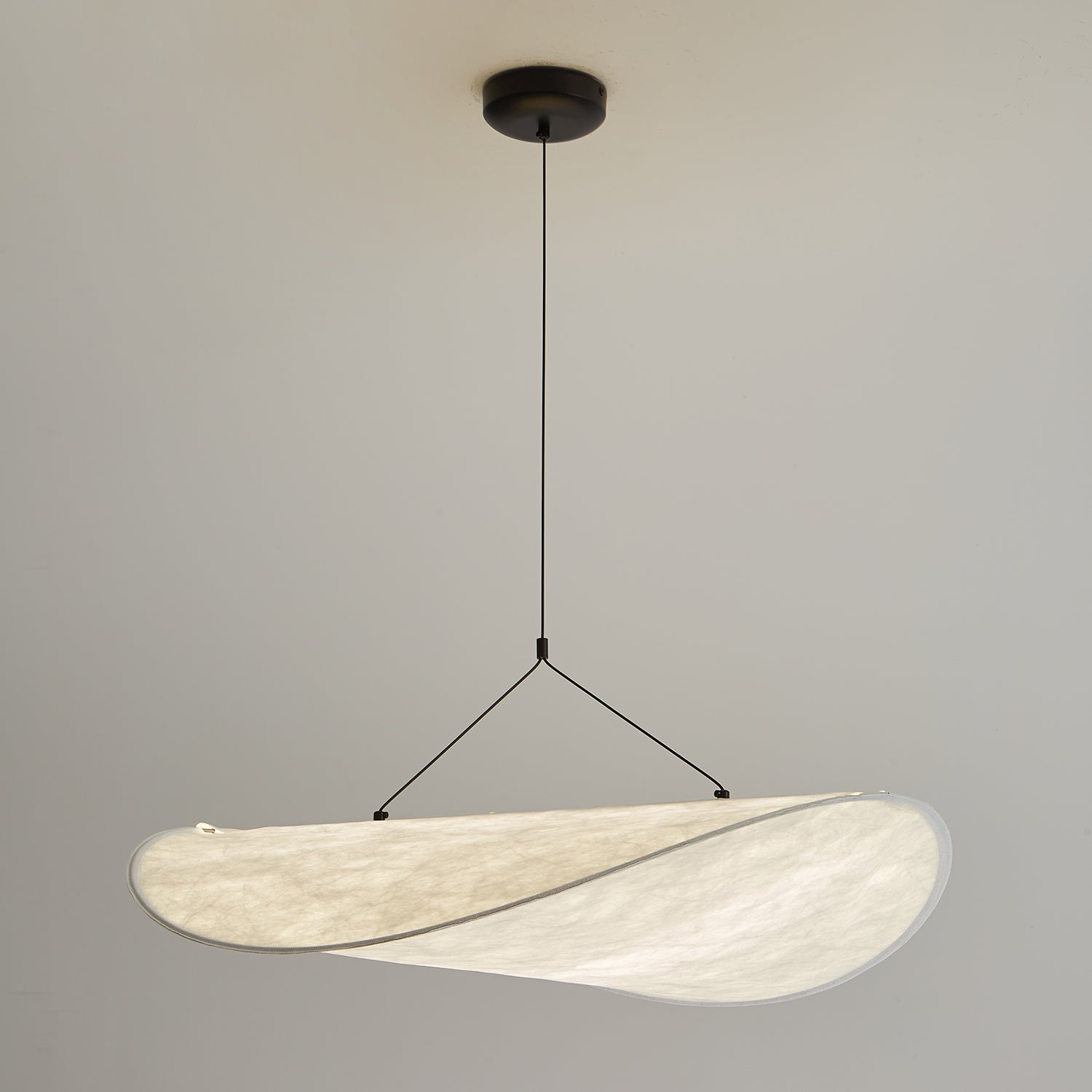 Pendant Light Dupont Paper 23.6 in Adjustable Indoor Ceiling Lamp Modern Dining Room Kitchen Lighting | Thomler