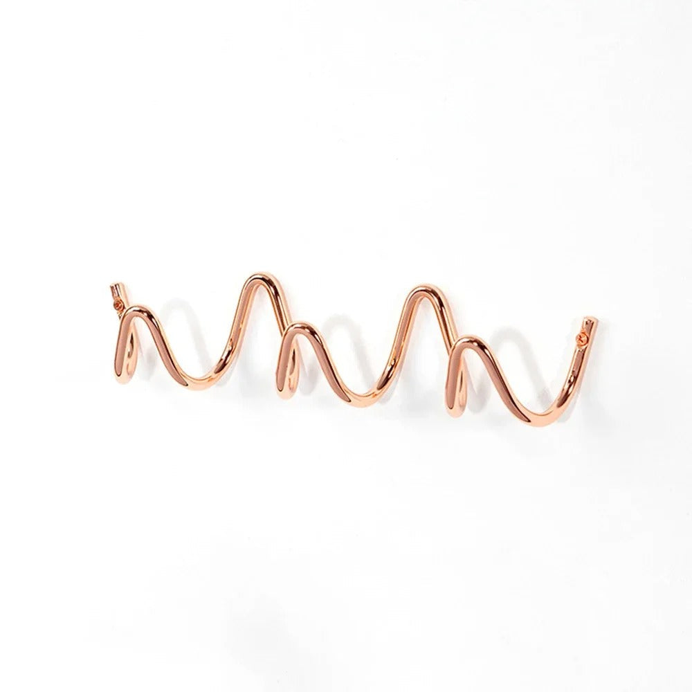 Wave Iron Wall Hooks – Flowing Design Coat Rack for Entryway, Bedroom & Bathroom Storage | Thomler