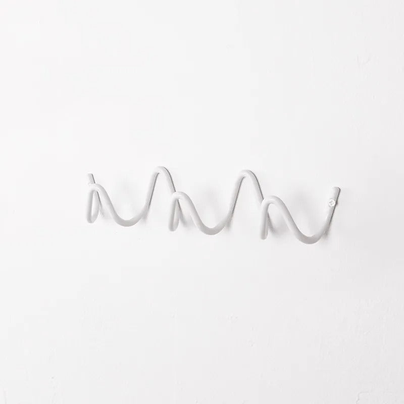 Wave Iron Wall Hooks – Flowing Design Coat Rack for Entryway, Bedroom & Bathroom Storage | Thomler