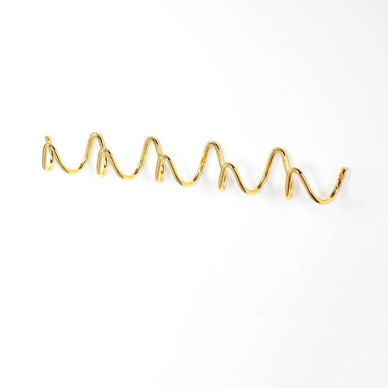 Wave Iron Wall Hooks – Flowing Design Coat Rack for Entryway, Bedroom & Bathroom Storage | Thomler