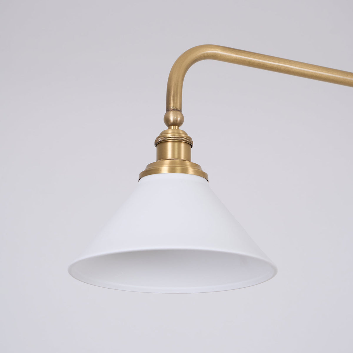 Double-Head Island Pendant Light with Cone Shades – Brushed Metal Finish | Thomler