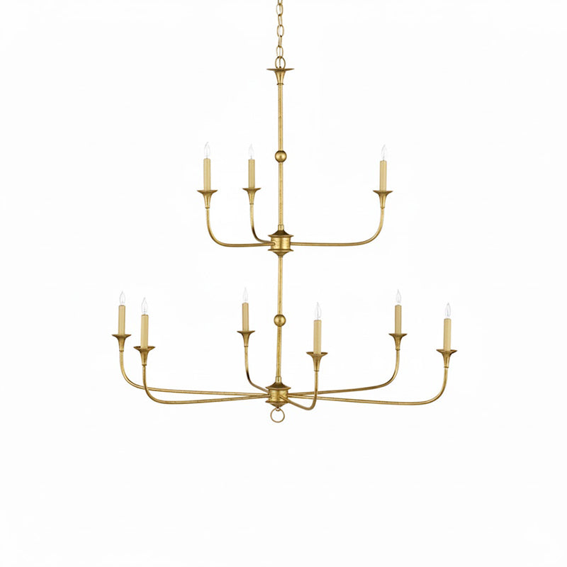 Multi-Arm Statement Chandelier for Foyer and Dining Rooms 63 in Adjustable Height Brass Bronze Metal Ceiling Light Large Interior Fixture fo | Thomler