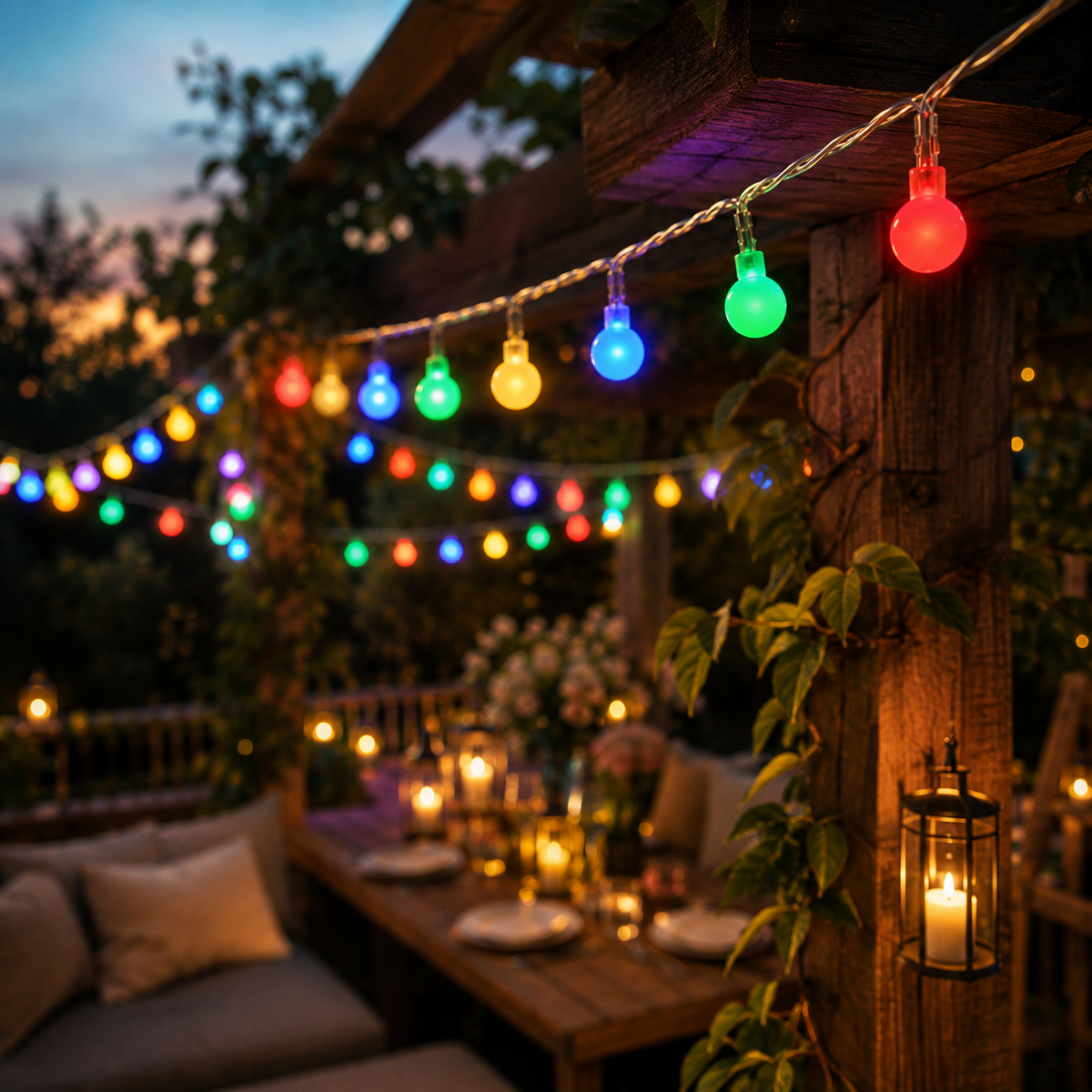 Battery or USB Powered LED Fairy String Lights – 10 ft with 20 Glowing Orbs for Indoor & Outdoor Holiday Decor | Thomler