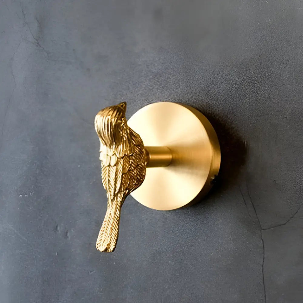 Tier-Wandhaken aus Massivmessing – 6 dekorative Motive mit Goldfinish