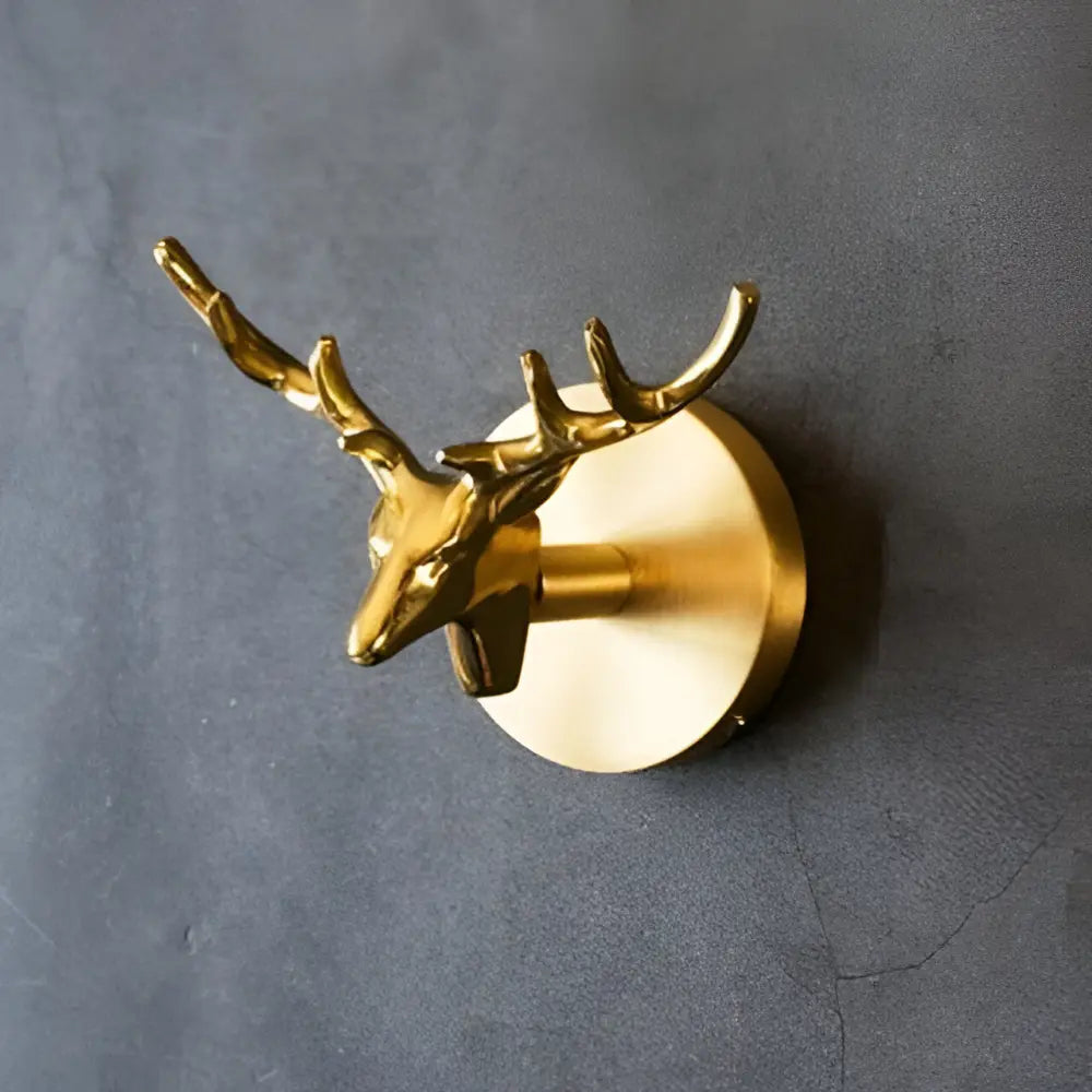 Tier-Wandhaken aus Massivmessing – 6 dekorative Motive mit Goldfinish