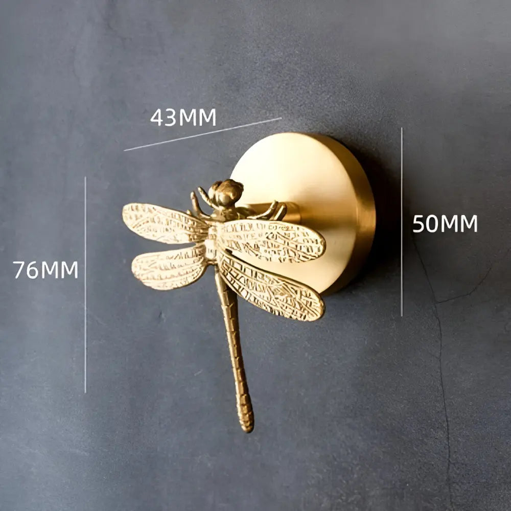 Tier-Wandhaken aus Massivmessing – 6 dekorative Motive mit Goldfinish