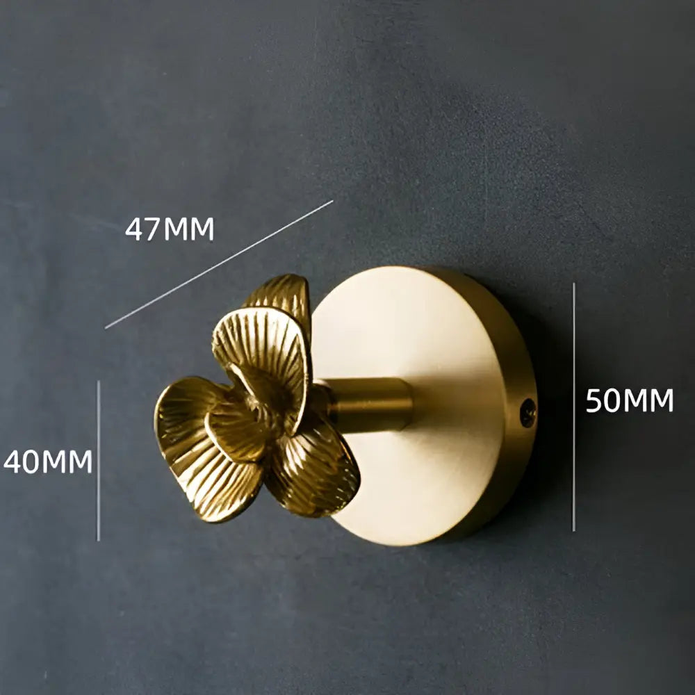 Tier-Wandhaken aus Massivmessing – 6 dekorative Motive mit Goldfinish