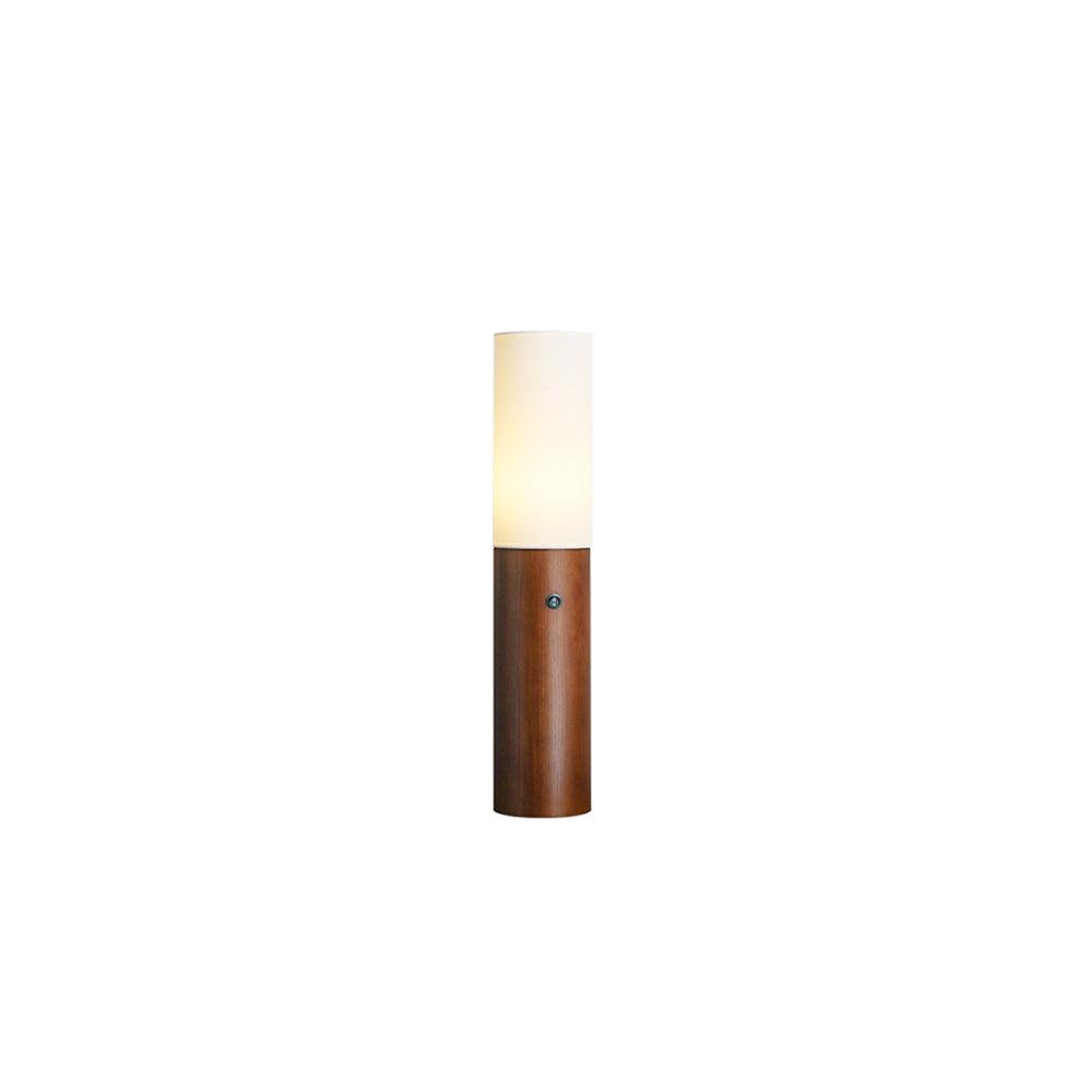 Wooden Standing Lamp 39 Inches Tall with Adjustable LED Light for Bedroom Living Room Reading Nook Slim Profile Modern Corner Lighting | Thomler