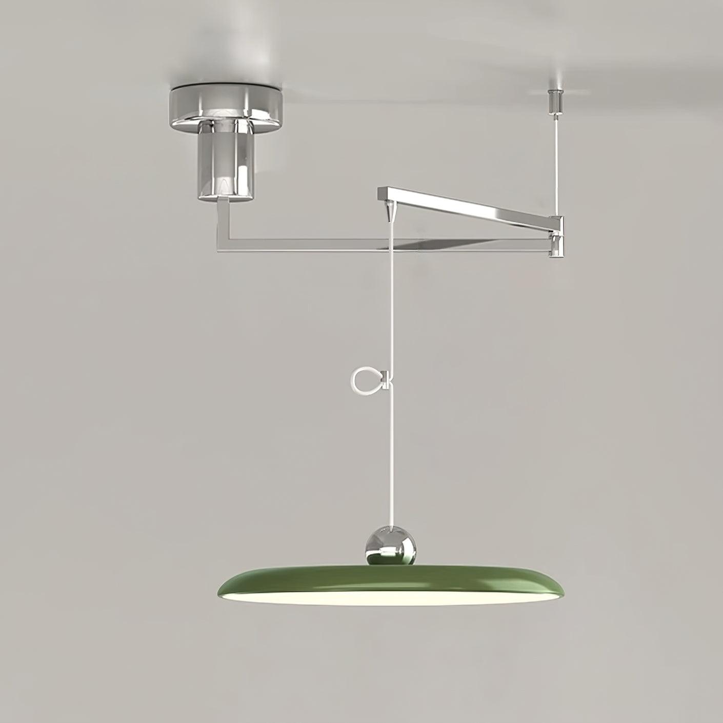 Pendant Light Acrylic 15.7 in Adjustable Yellow Dining Room Kitchen Ceiling Lamp Modern LED Lighting | Thomler