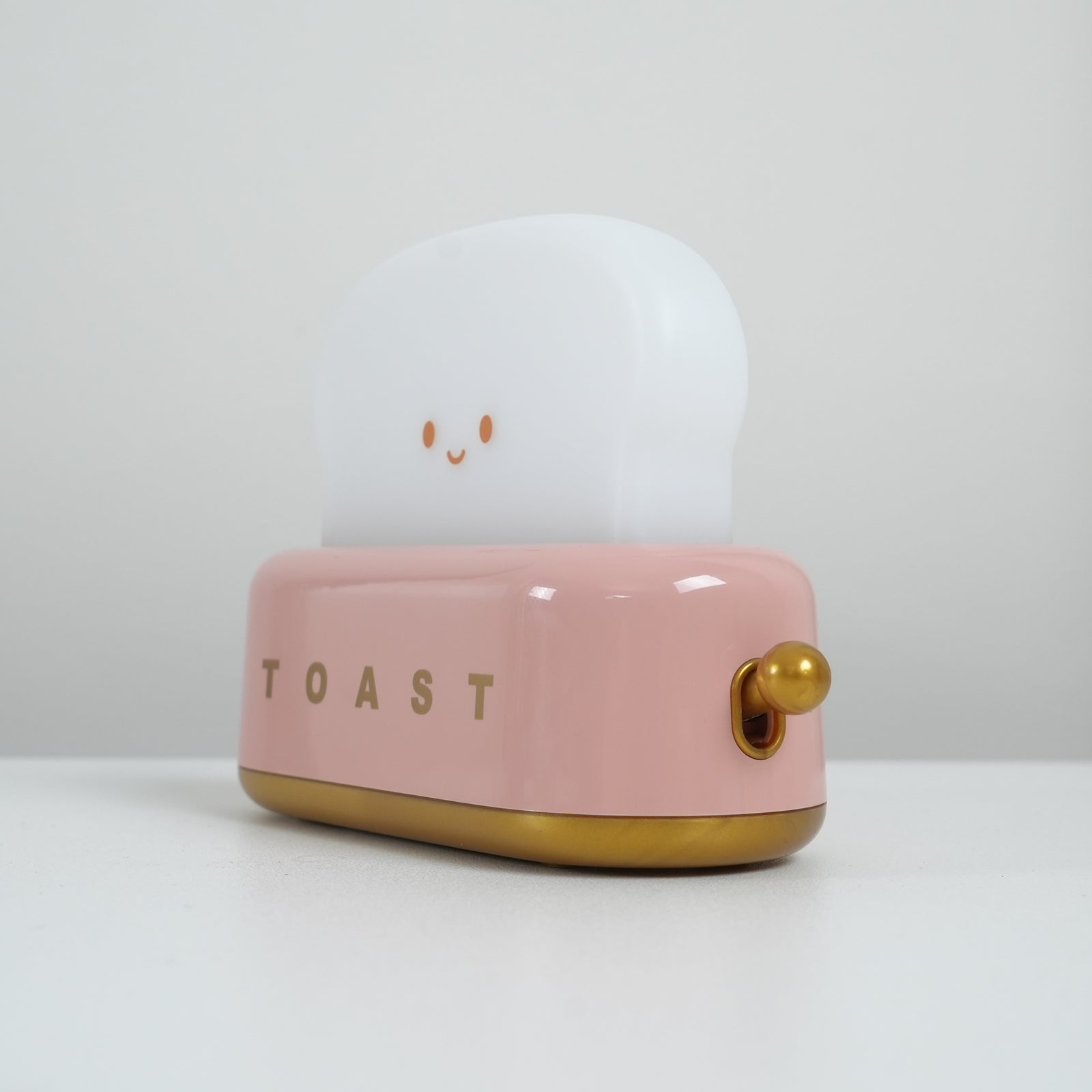 Night Light Plastic Toaster Shape 5.3 in Warm White Bedroom Desk Decorative Lamp USB LED Compact Portable | Thomler