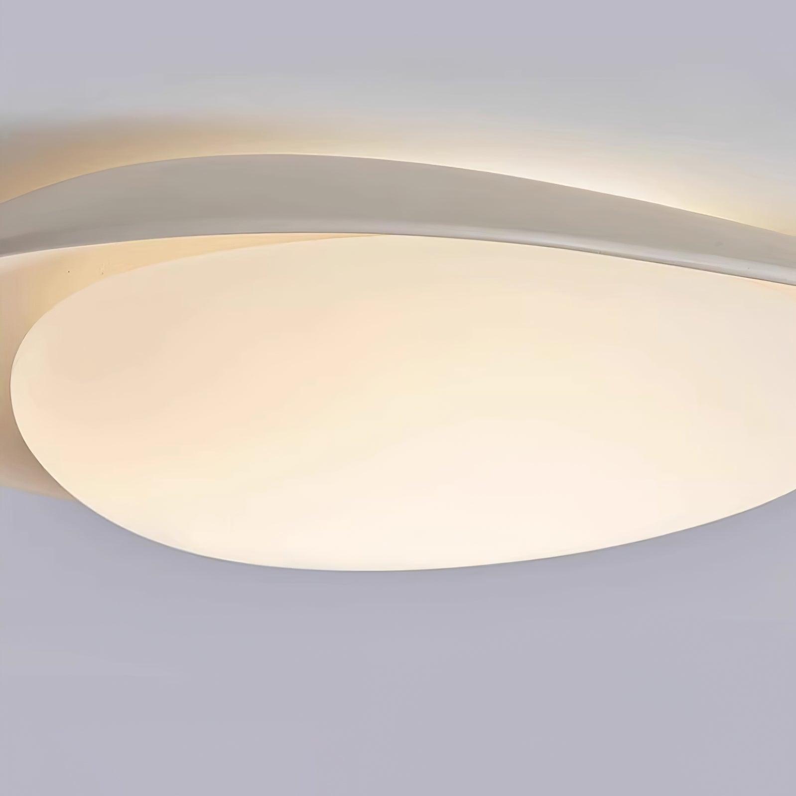 Ceiling Light Resin Leaf Shape 40.0 cm Green Living Room Bedroom Dining Room Adjustable LED Lighting | Thomler