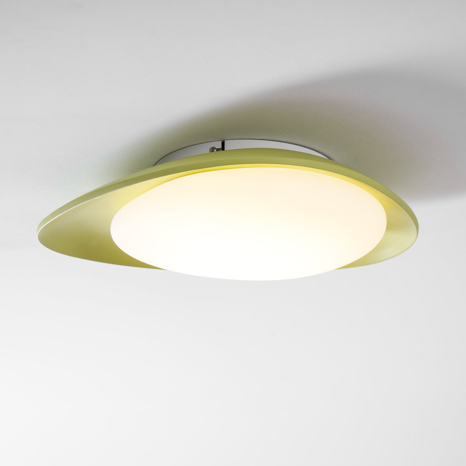 Ceiling Light Resin Integrated LED 46.0 cm Green Modern Living Room Flush Mount Lamp | Thomler