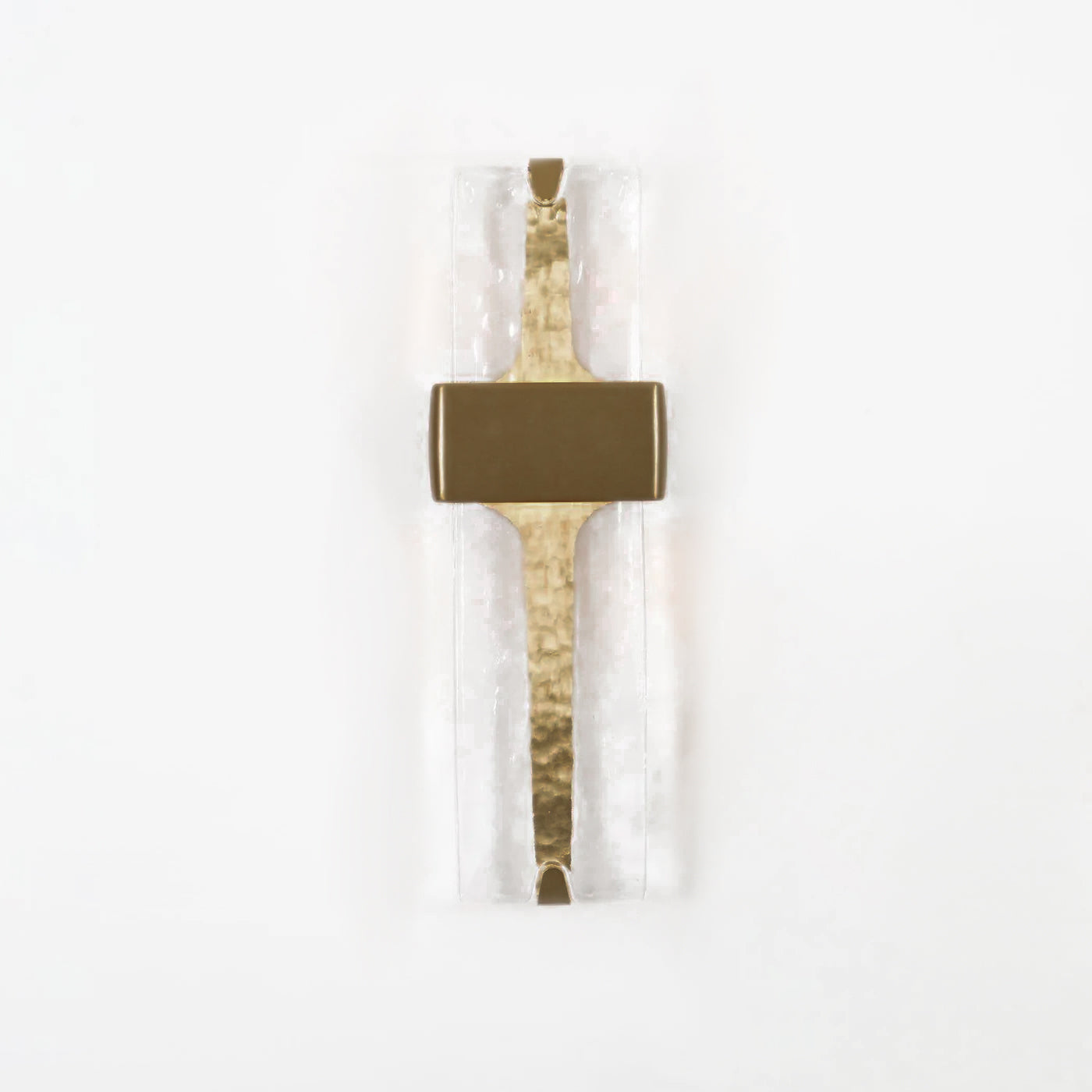 Wall Lamp Glass 19.7 in Black Gold LED Torch Accent Wall Sconce Hallway Lighting | Thomler