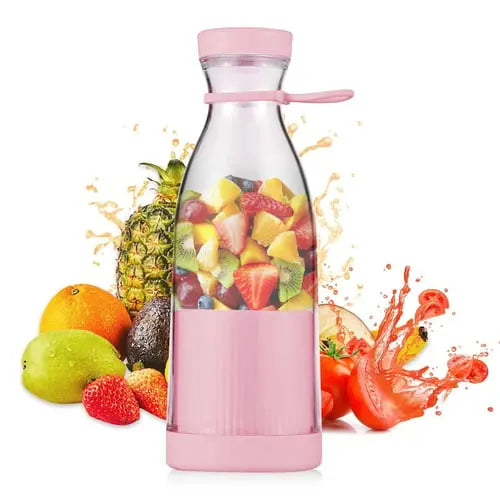 Portable Rechargeable Blender Bottle 13.5 fl oz USB Personal Smoothie Maker 6-Blade Stainless Steel BPA-Free for Travel Gym Office Shakes | Thomler