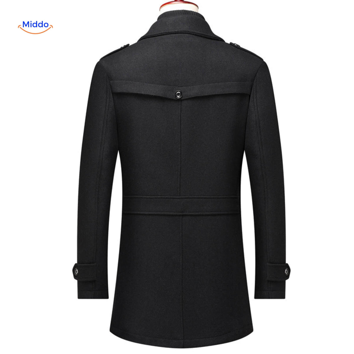Men's Heritage Trench Coat – Wool Blend, Structured Collar & Tailored Fit for Fall & Winter | Thomler