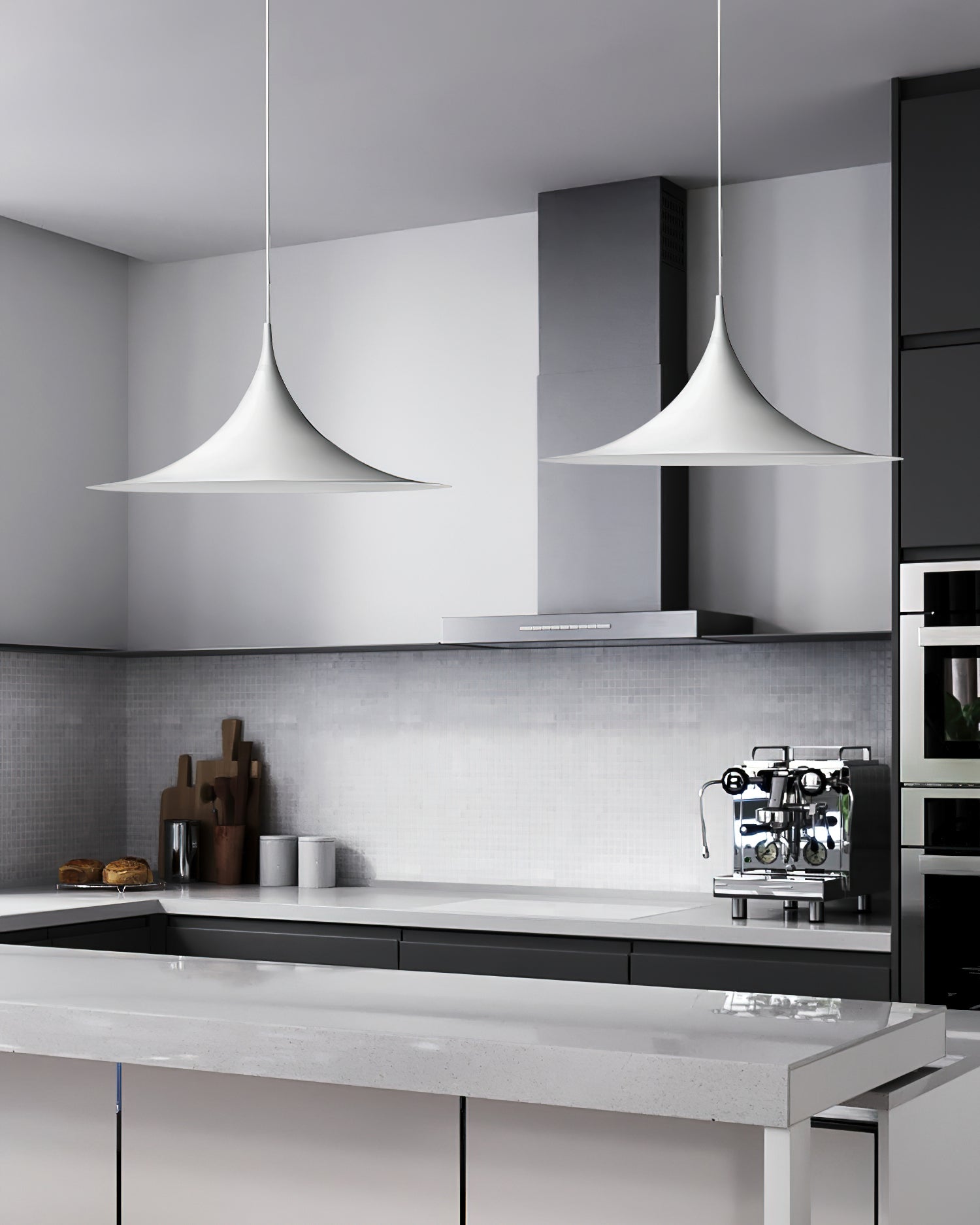 Pendant Light Aluminum Dome 11.8 in Adjustable Dining Room Kitchen Island Hanging Ceiling Lamp Minimal Modern Lighting Fixture | Thomler