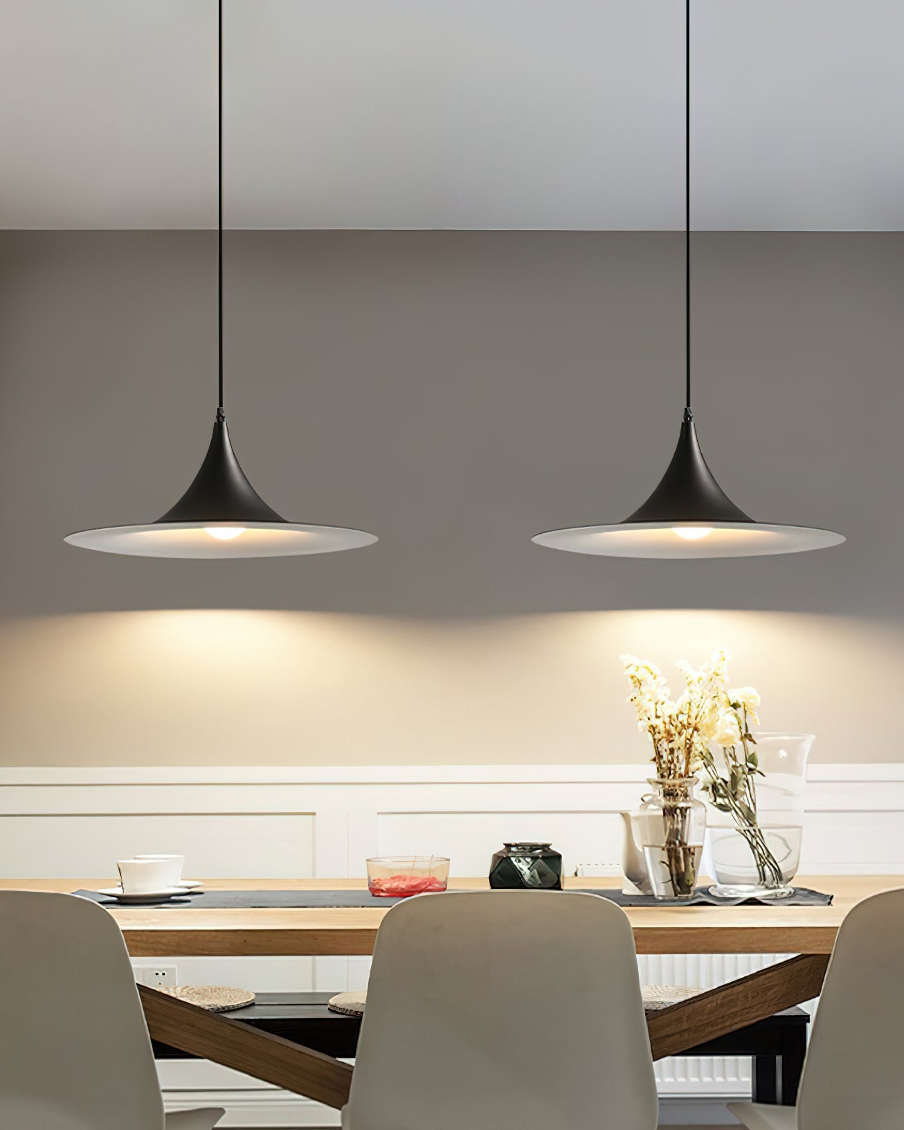 Pendant Light Aluminum Dome 11.8 in Adjustable Dining Room Kitchen Island Hanging Ceiling Lamp Minimal Modern Lighting Fixture | Thomler