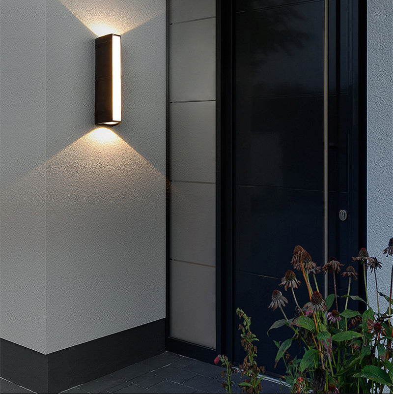 Outdoor Wall Light LED Waterproof Aluminum Modern Black for Patio Garden Entryway Exterior Lighting Fixture | Thomler