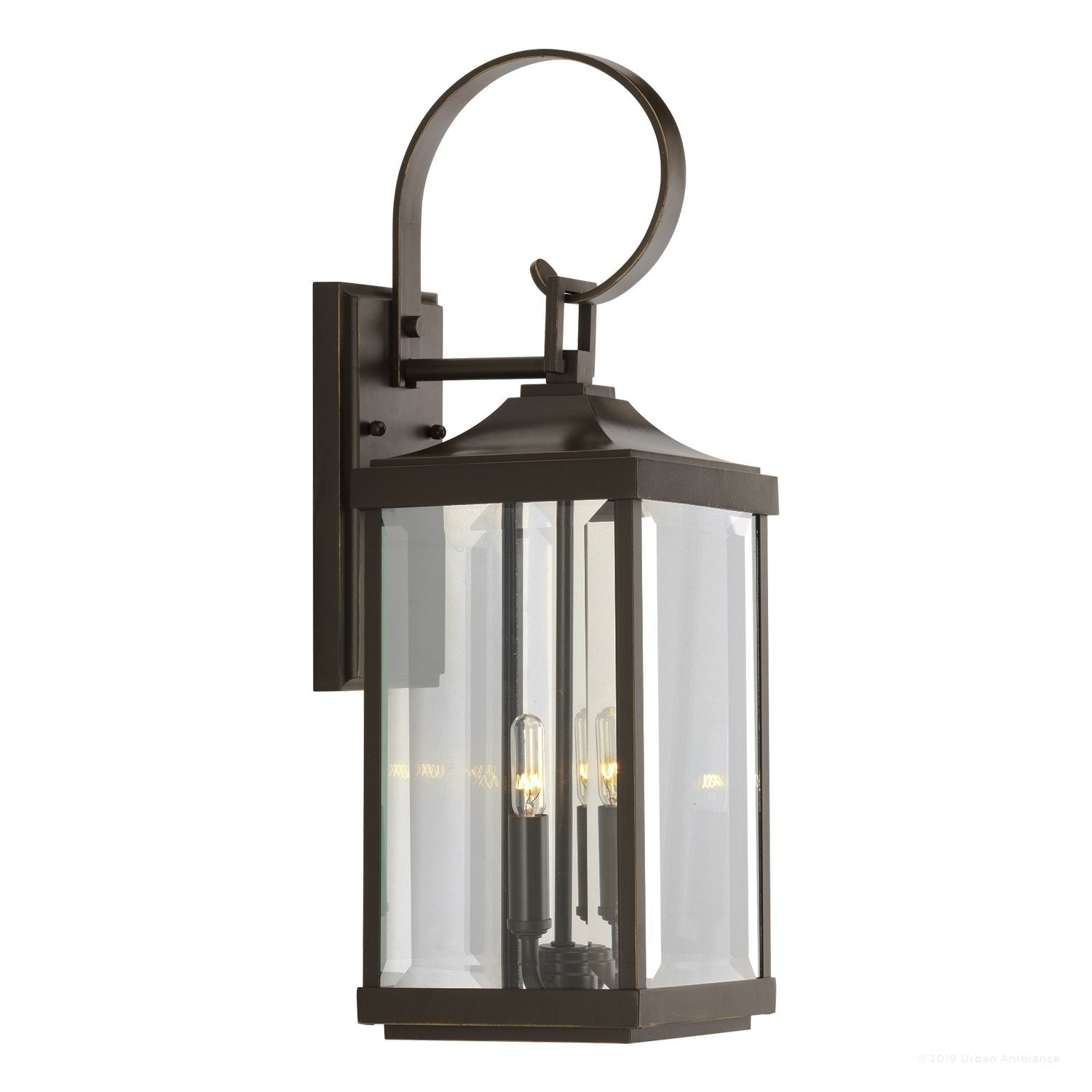 Buitenlamp Wandlamp Klassiek Lantaarn Olde Bronze Aluminium 55cm | Sansoti