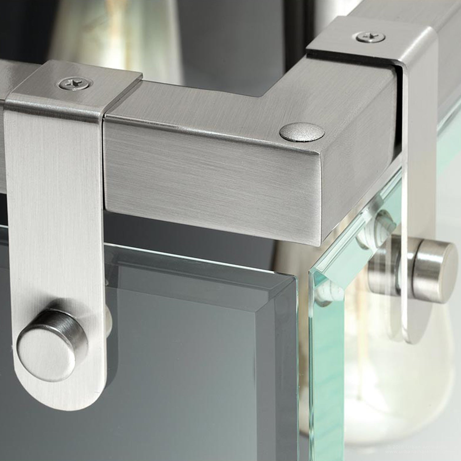 Hanglamp Cube Glas Nikkel 30cm Modern Industrieel E26 | Sansoti