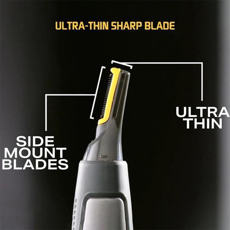 Cordless Detail Grooming Trimmer with LED Light – Stainless Steel Blades for Facial Hair, Ears & Brows | Thomler