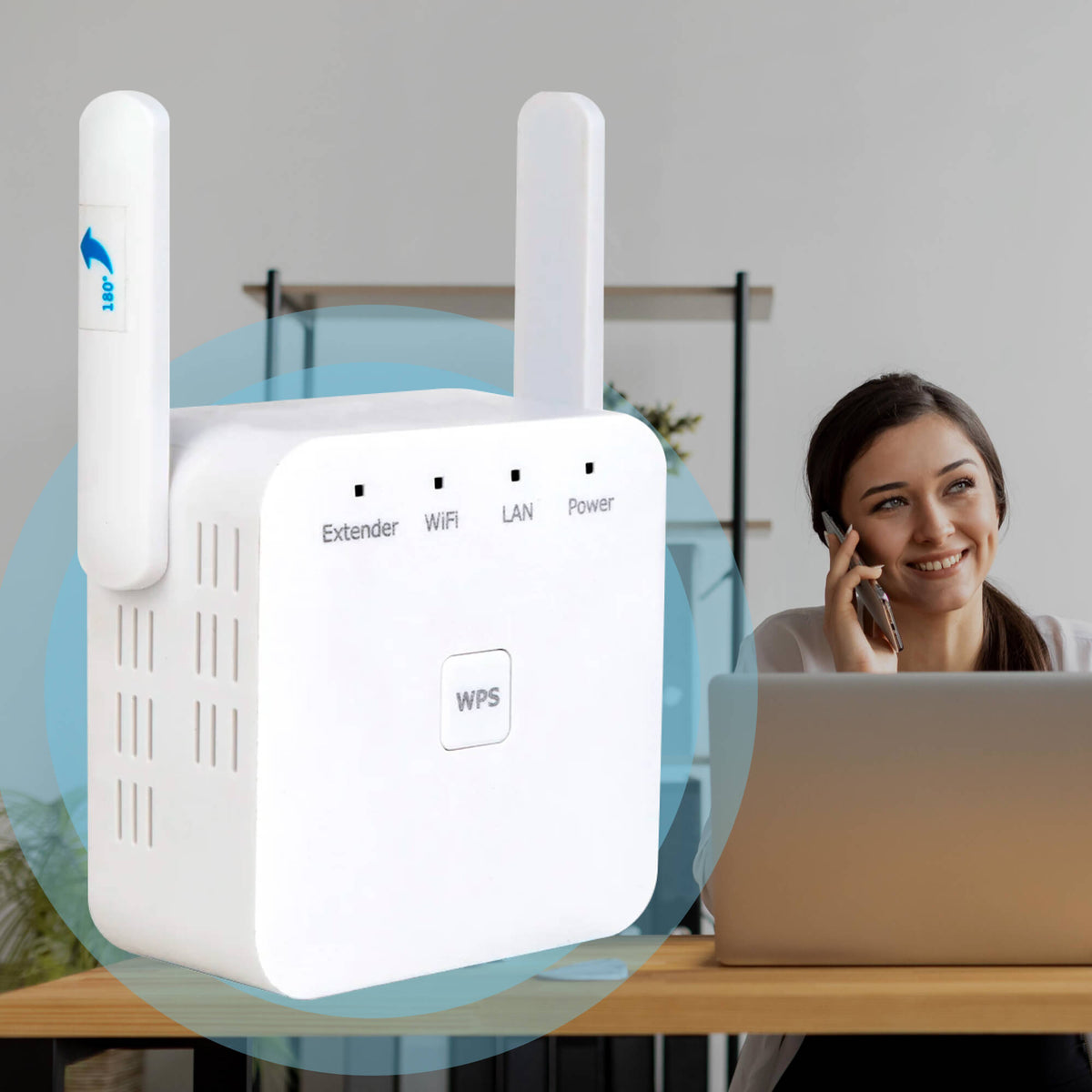 Dual-Band WiFi Signal Booster for Whole-Home Coverage – Extends Internet Range to Every Room & Yard | Thomler