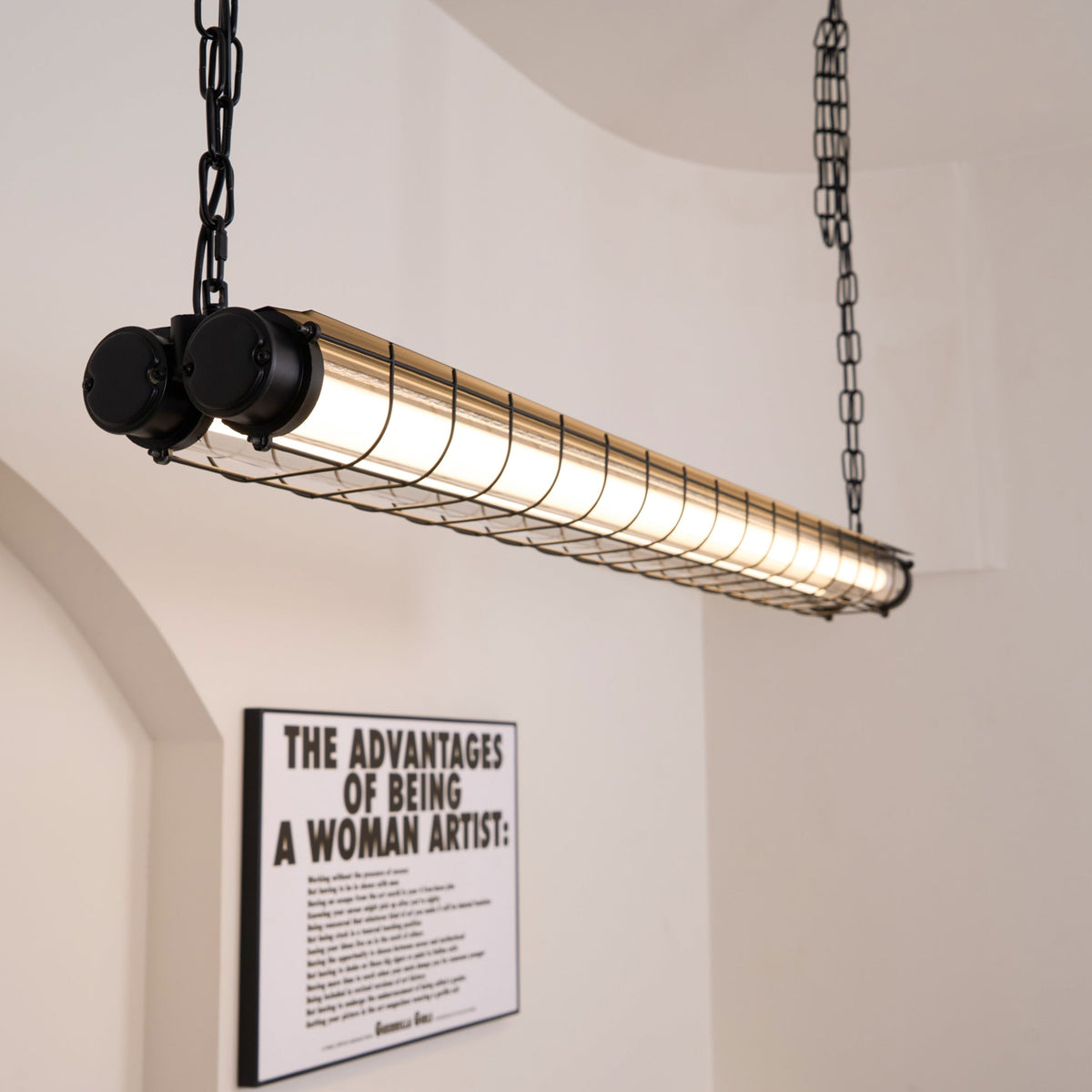 Contemporary Tubular Glass LED Pendant – Metal & Glass Island Light for Kitchen & Dining | Thomler