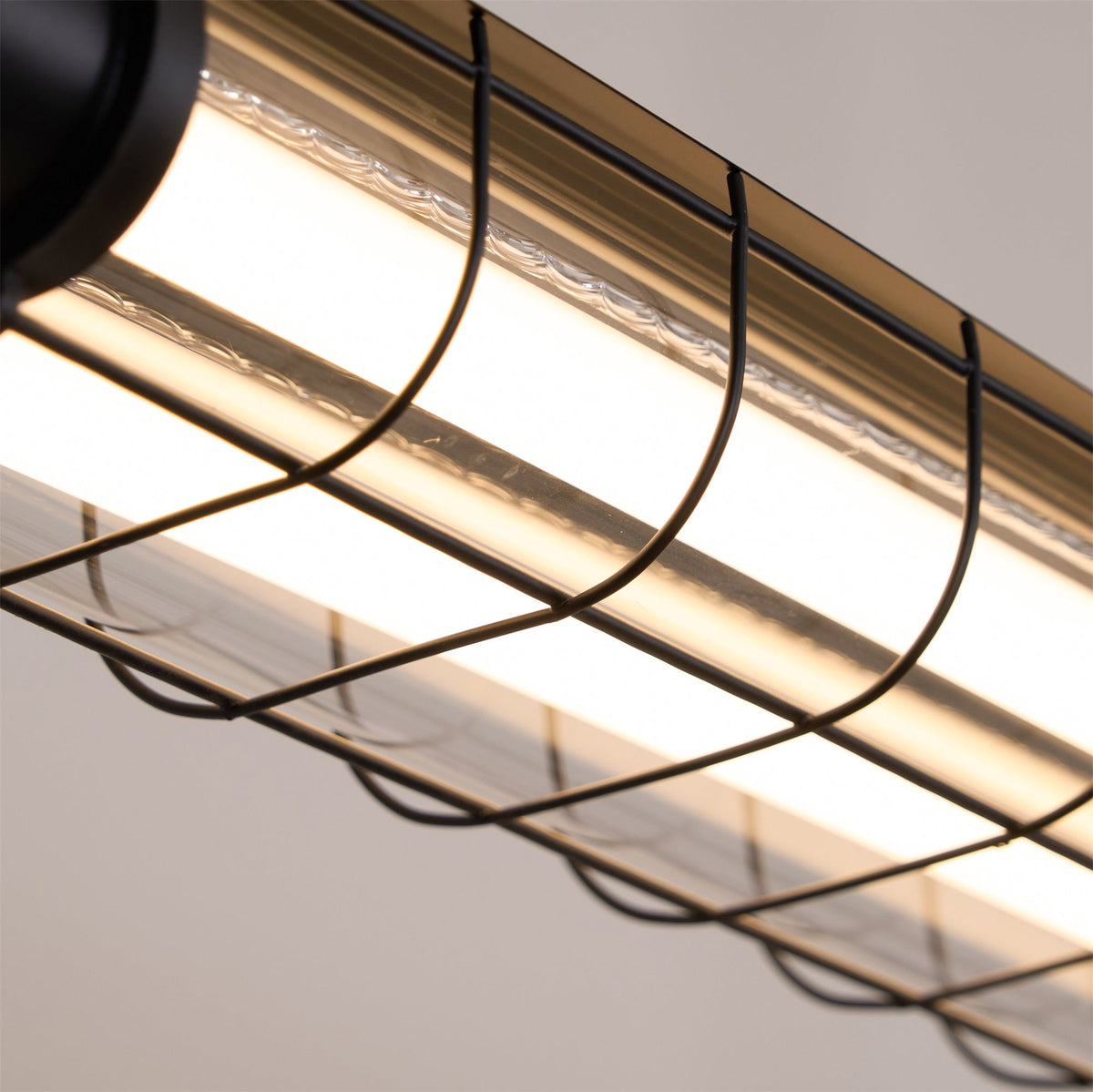 Contemporary Tubular Glass LED Pendant – Metal & Glass Island Light for Kitchen & Dining | Thomler