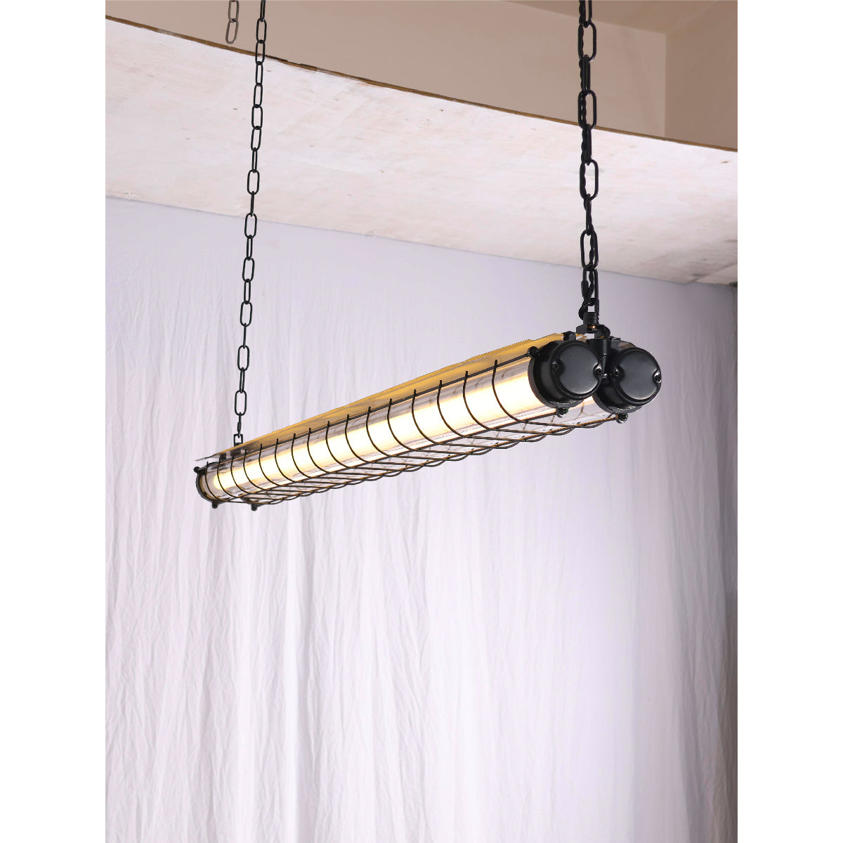 Contemporary Tubular Glass LED Pendant – Metal & Glass Island Light for Kitchen & Dining | Thomler