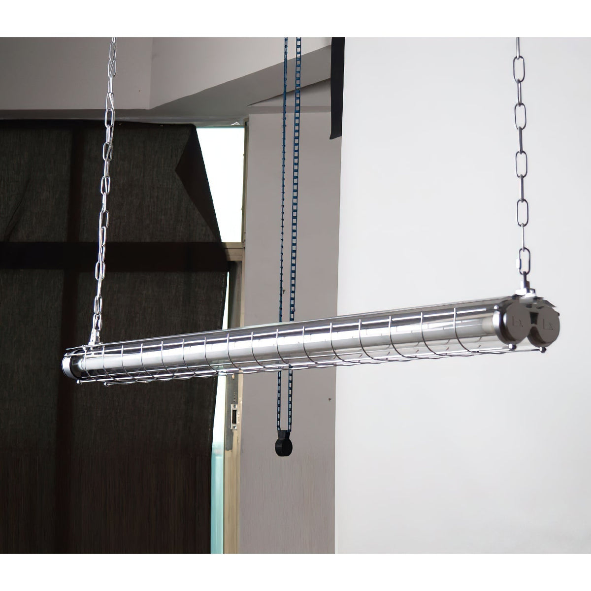 Contemporary Tubular Glass LED Pendant – Metal & Glass Island Light for Kitchen & Dining | Thomler