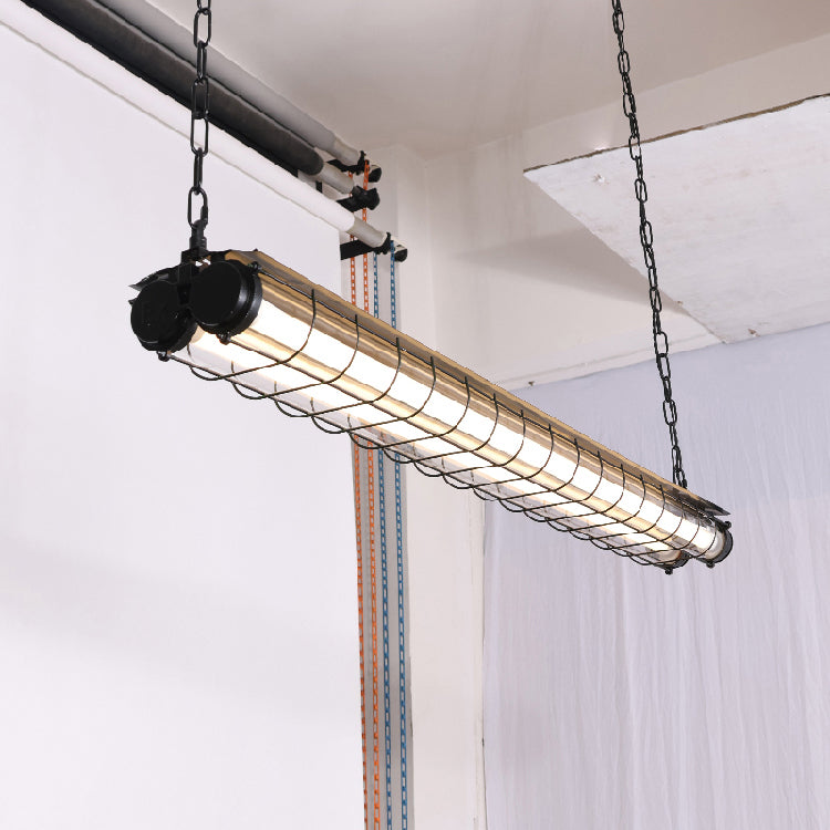 Contemporary Tubular Glass LED Pendant – Metal & Glass Island Light for Kitchen & Dining | Thomler